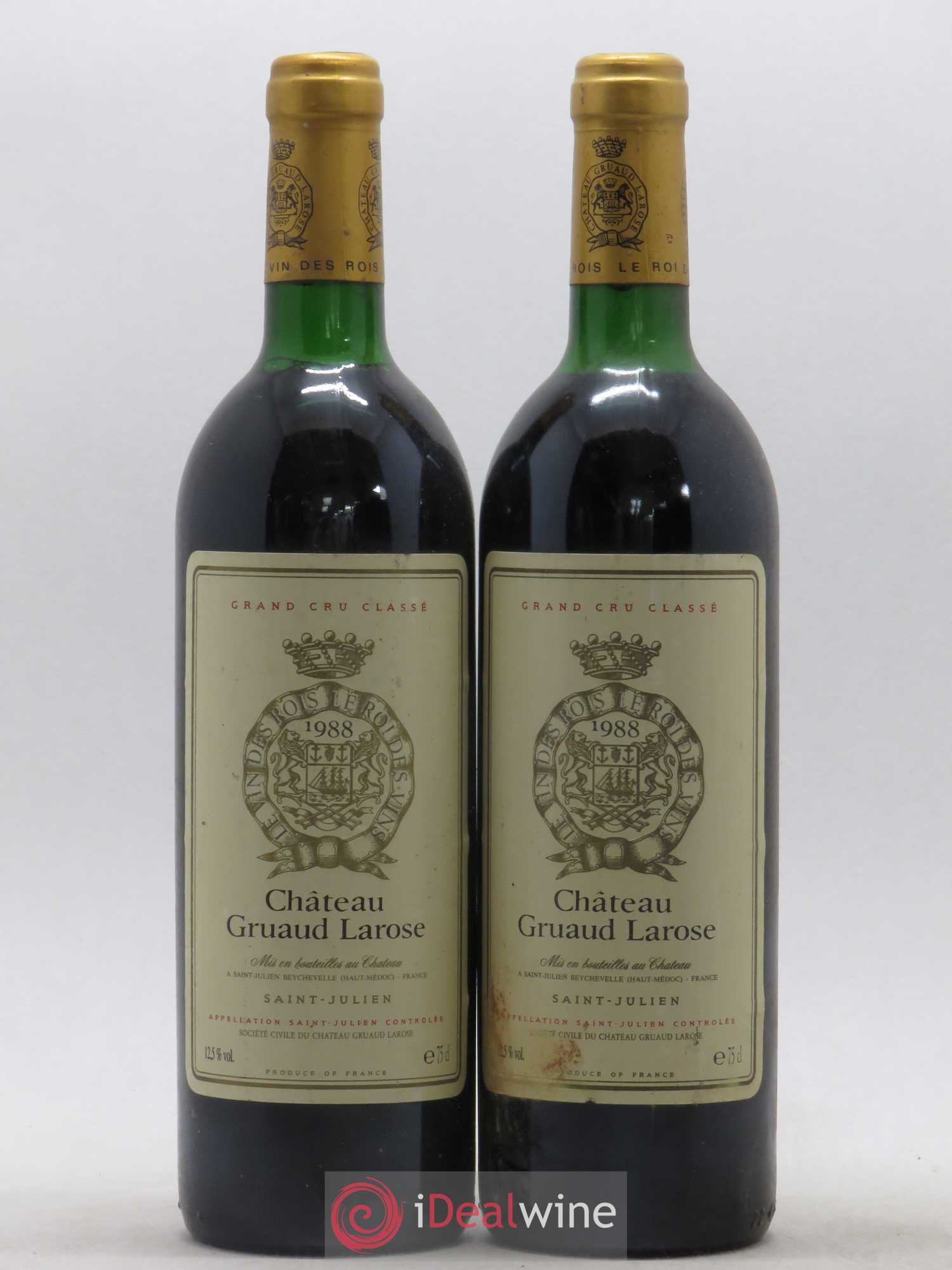 Château Gruaud Larose 2ème Grand Cru Classé 1988 - Lot de 2 bouteilles - 0