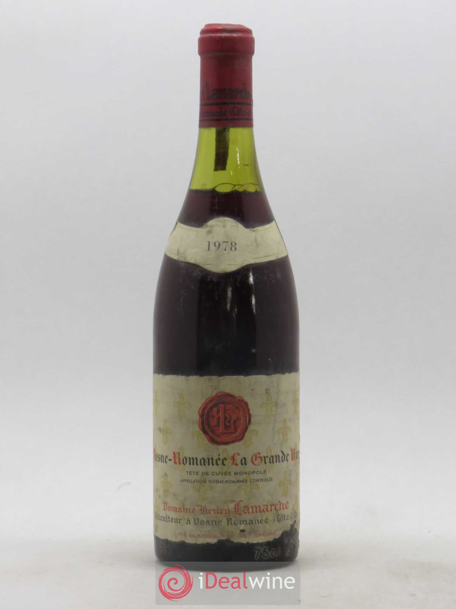 Vosne-Romanée La Grande Rue Henry Lamarche 1978 - Lot de 1 bouteille - 0