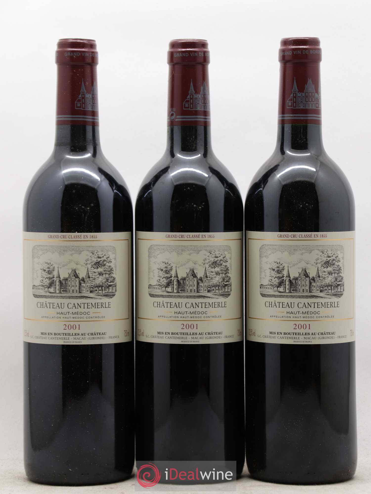 Château Cantemerle 5ème Grand Cru Classé 2001 - Lot de 12 bouteilles - 1