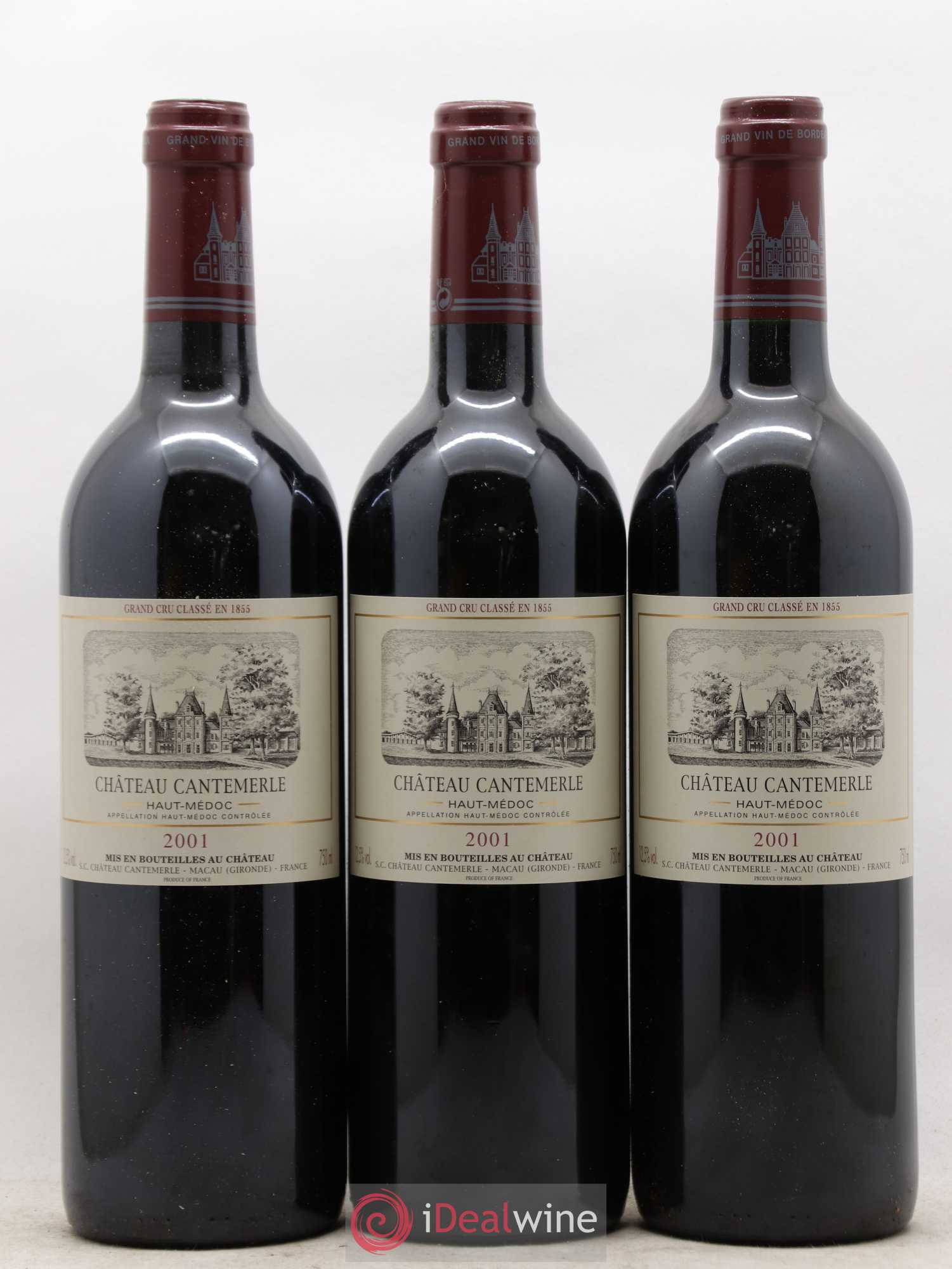 Château Cantemerle 5ème Grand Cru Classé 2001 - Lot de 12 bouteilles - 3