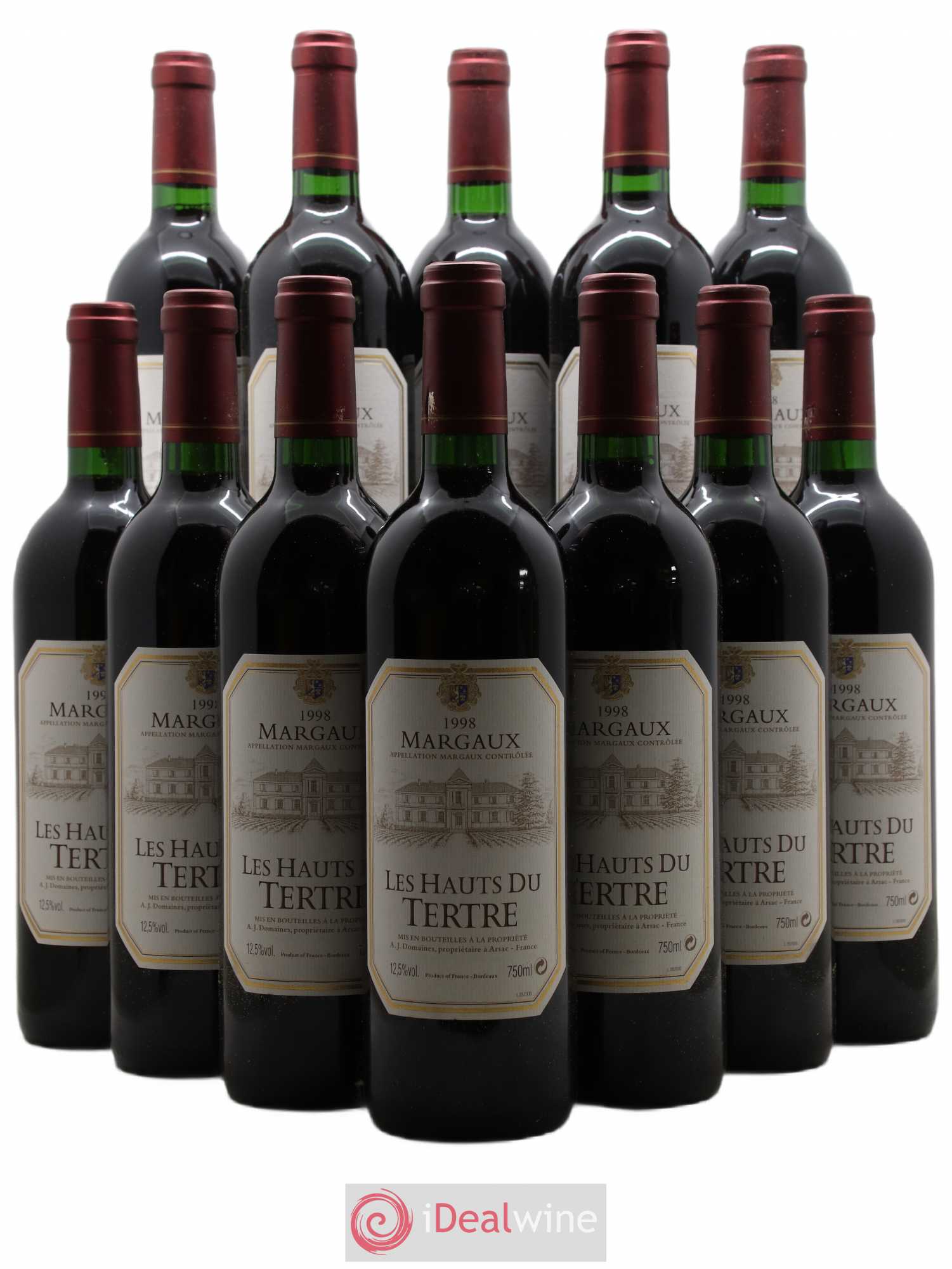 Les Hauts du Tertre 1998 - Lot de 12 bouteilles - 0