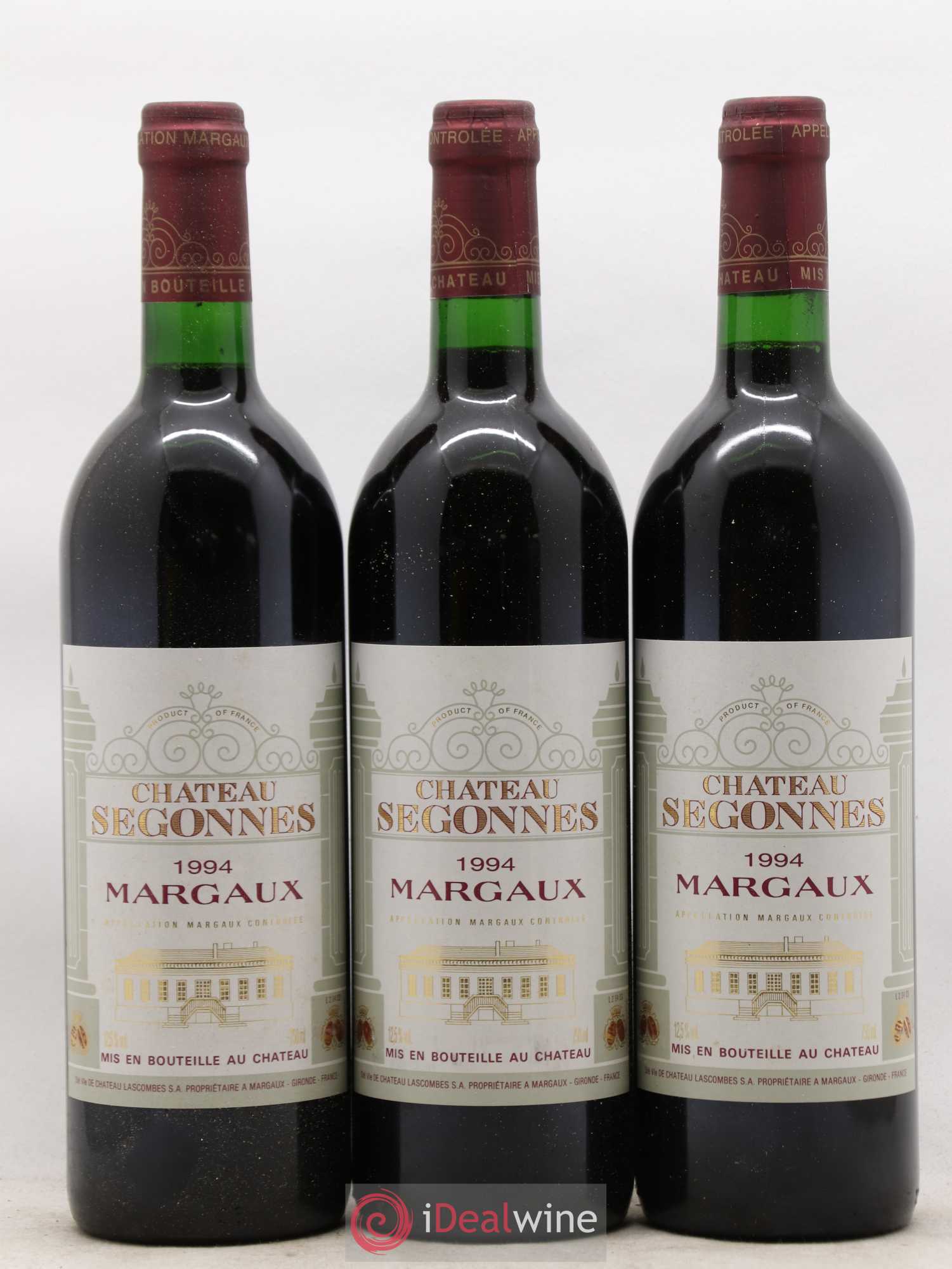 Château Segonnes 1994 - Lot de 12 bouteilles - 1