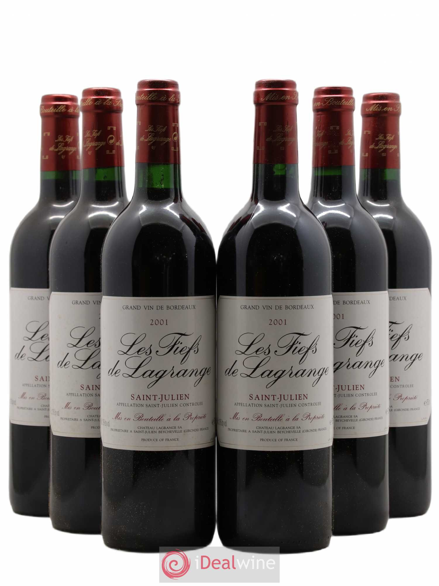 Les Fiefs de Lagrange Second Vin 2001 - Lot de 6 bouteilles - 0