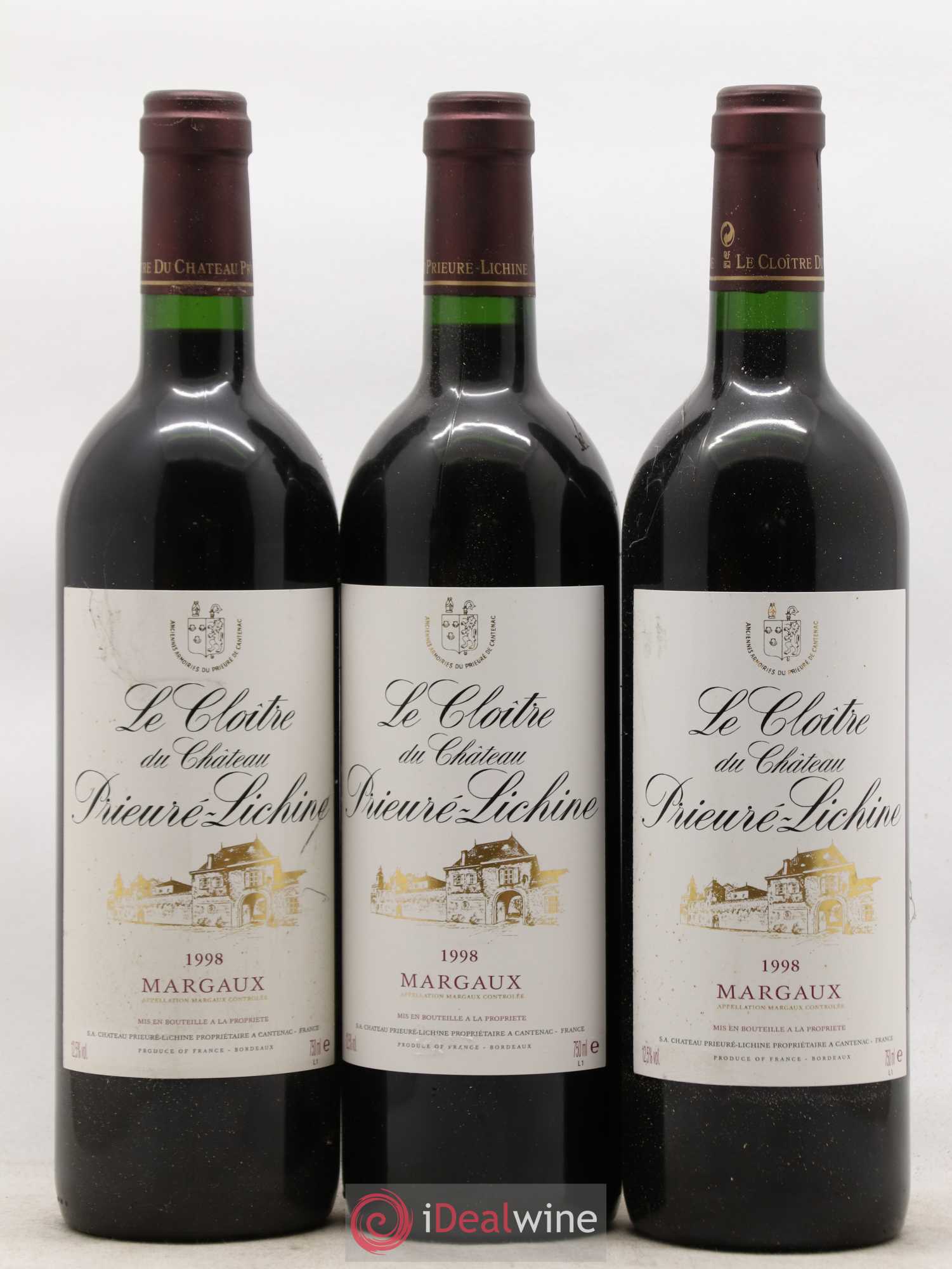 Cloître de Prieuré Lichine 1998 - Lot de 12 bouteilles - 3