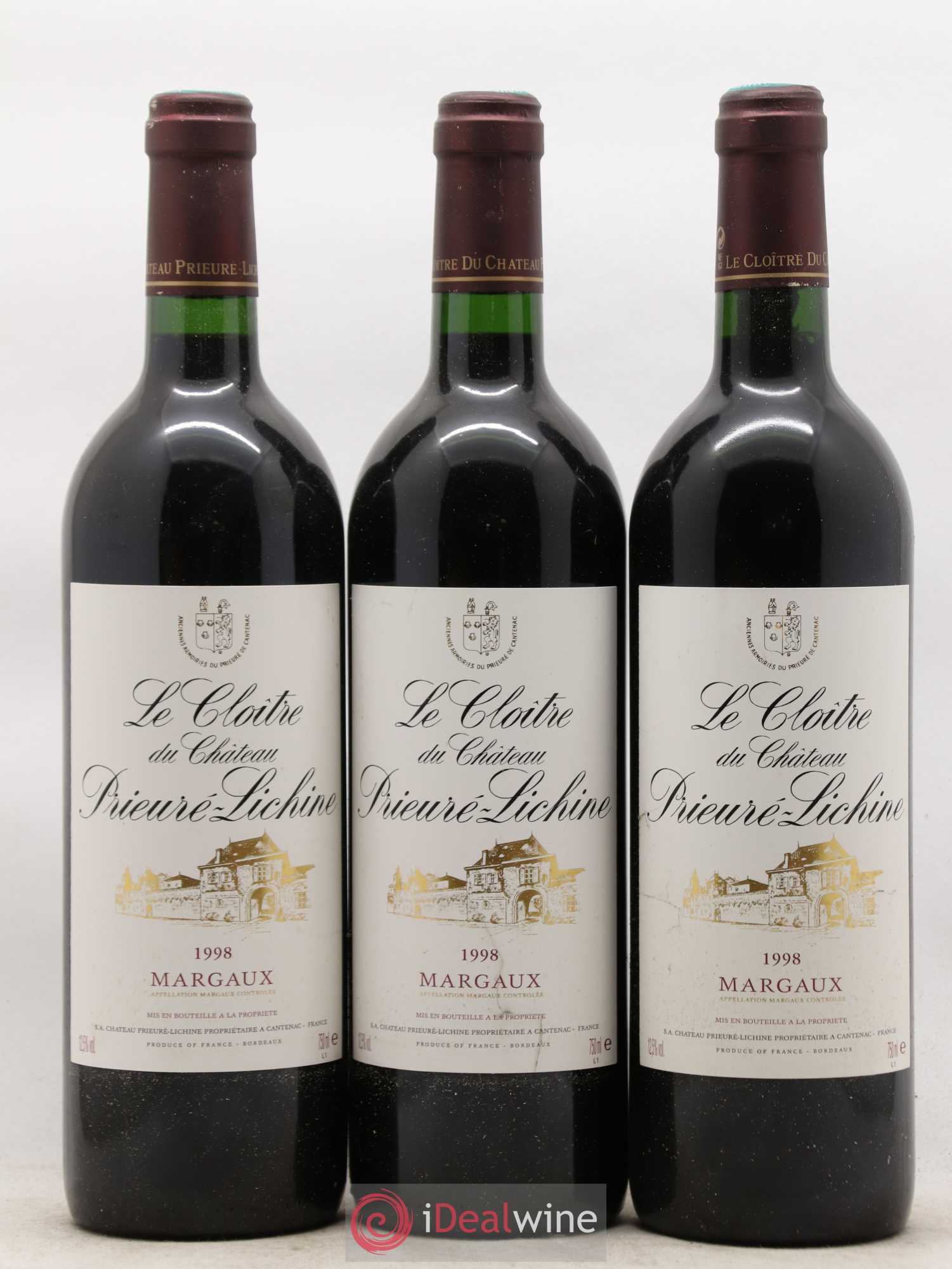 Cloître de Prieuré Lichine 1998 - Lot de 12 bouteilles - 4