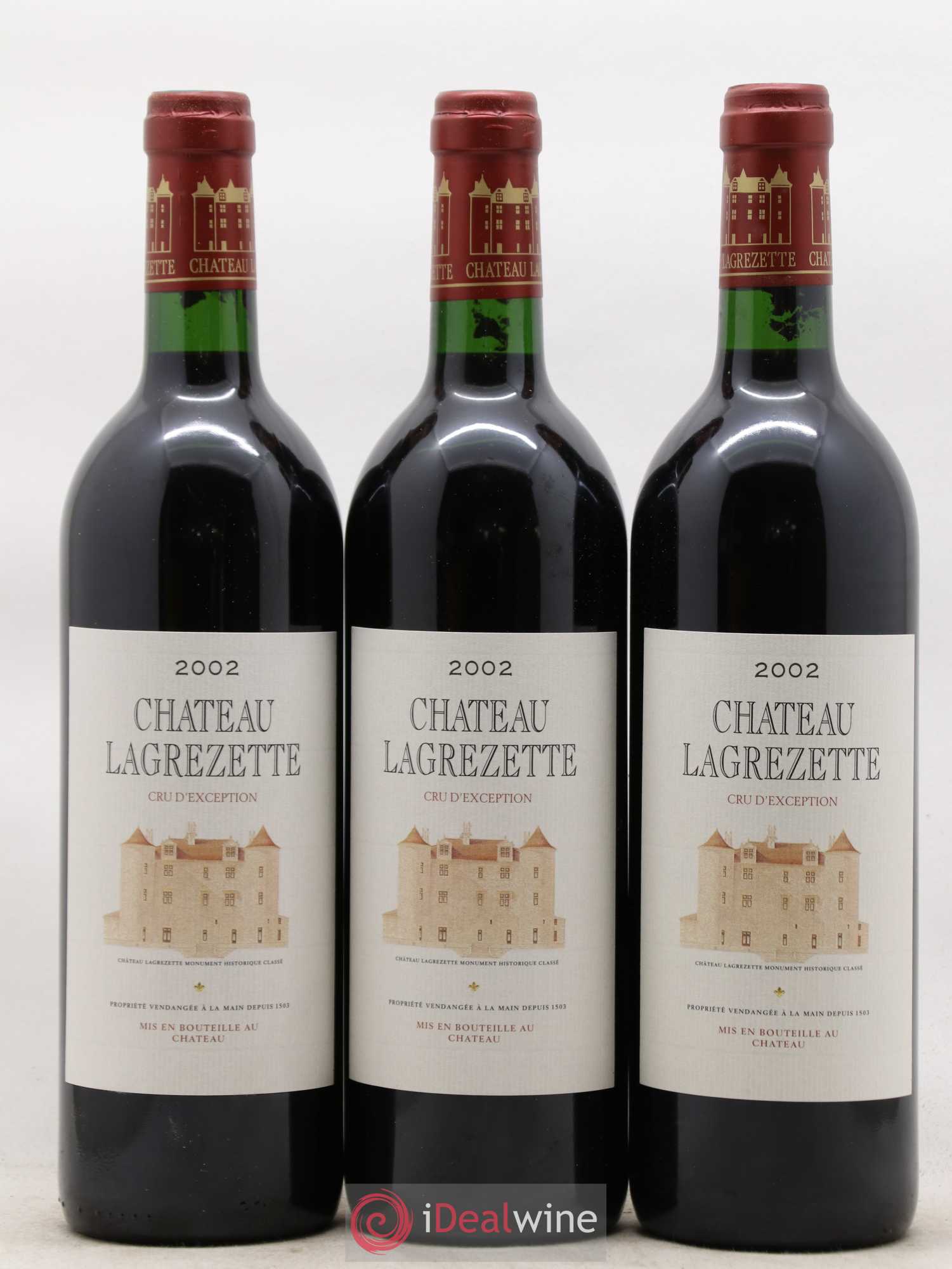 Cahors Château Lagrezette Alain Dominique Perrin 2002 - Lot de 12 bouteilles - 3