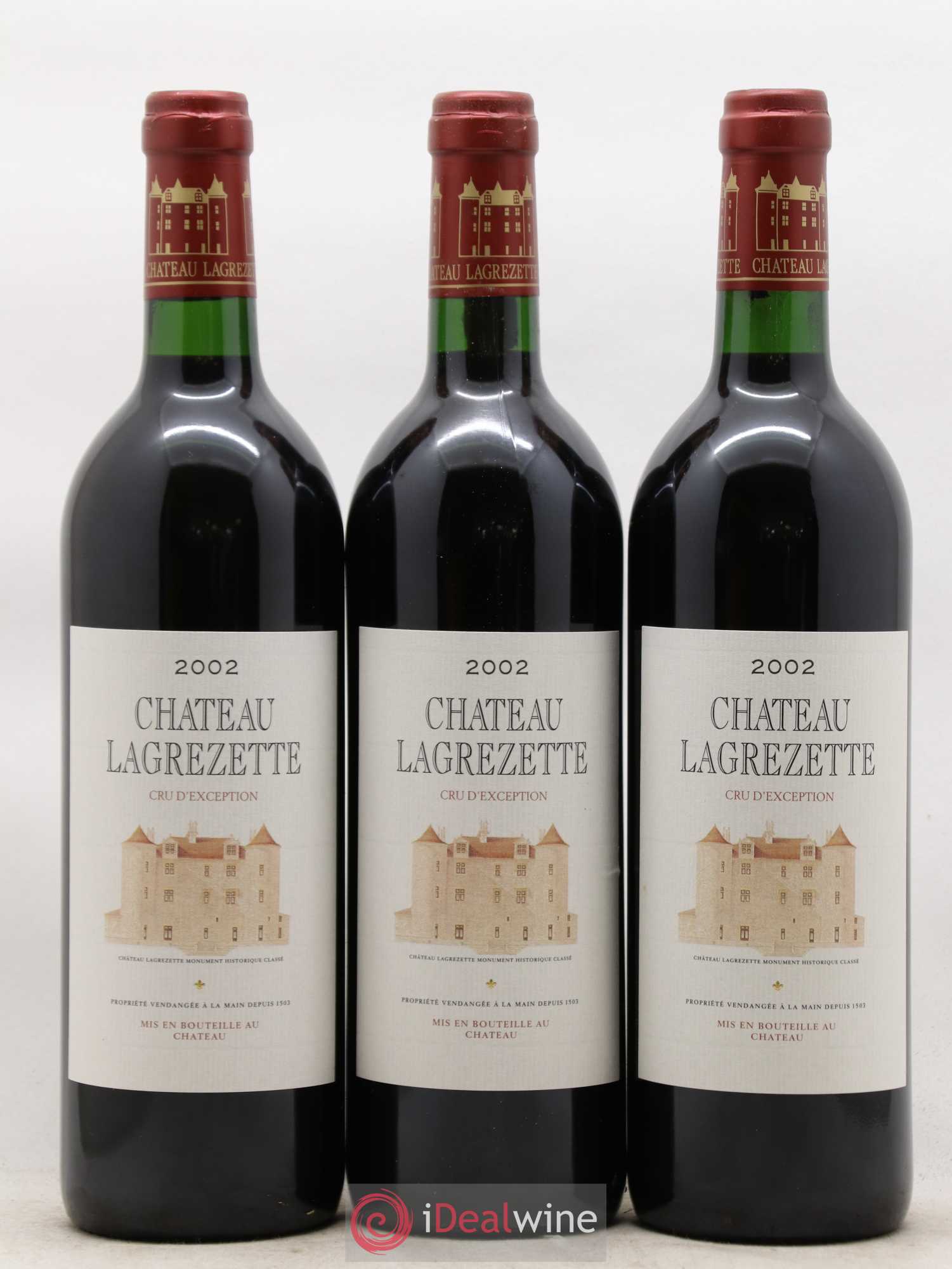 Cahors Château Lagrezette Alain Dominique Perrin 2002 - Lot de 12 bouteilles - 4