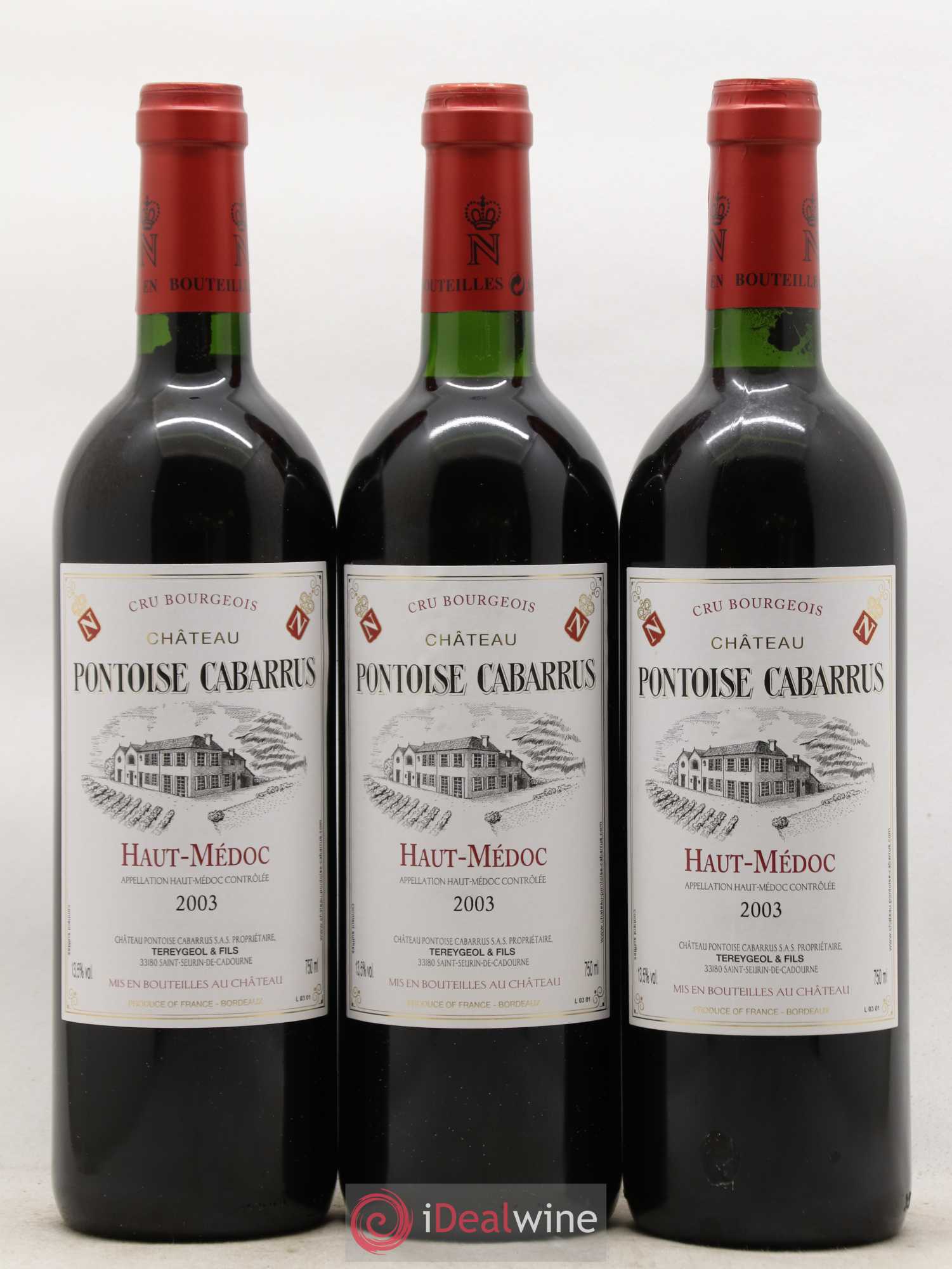 Château Pontoise Cabarrus Cru Bourgeois 2003 - Lot de 12 bouteilles - 2