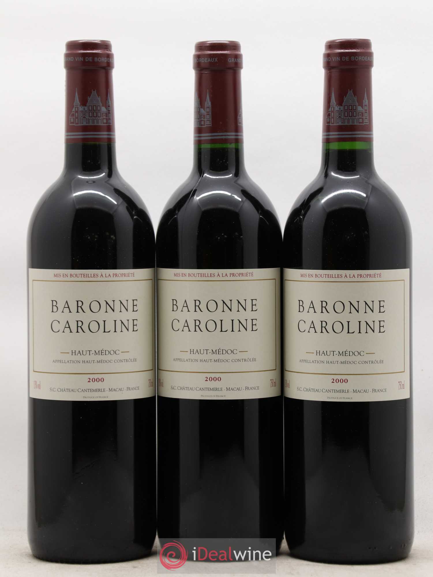 Haut Médoc cuvée Baronne caroline Château Cantemerle 2000 - Posten von 12 Flaschen - 4