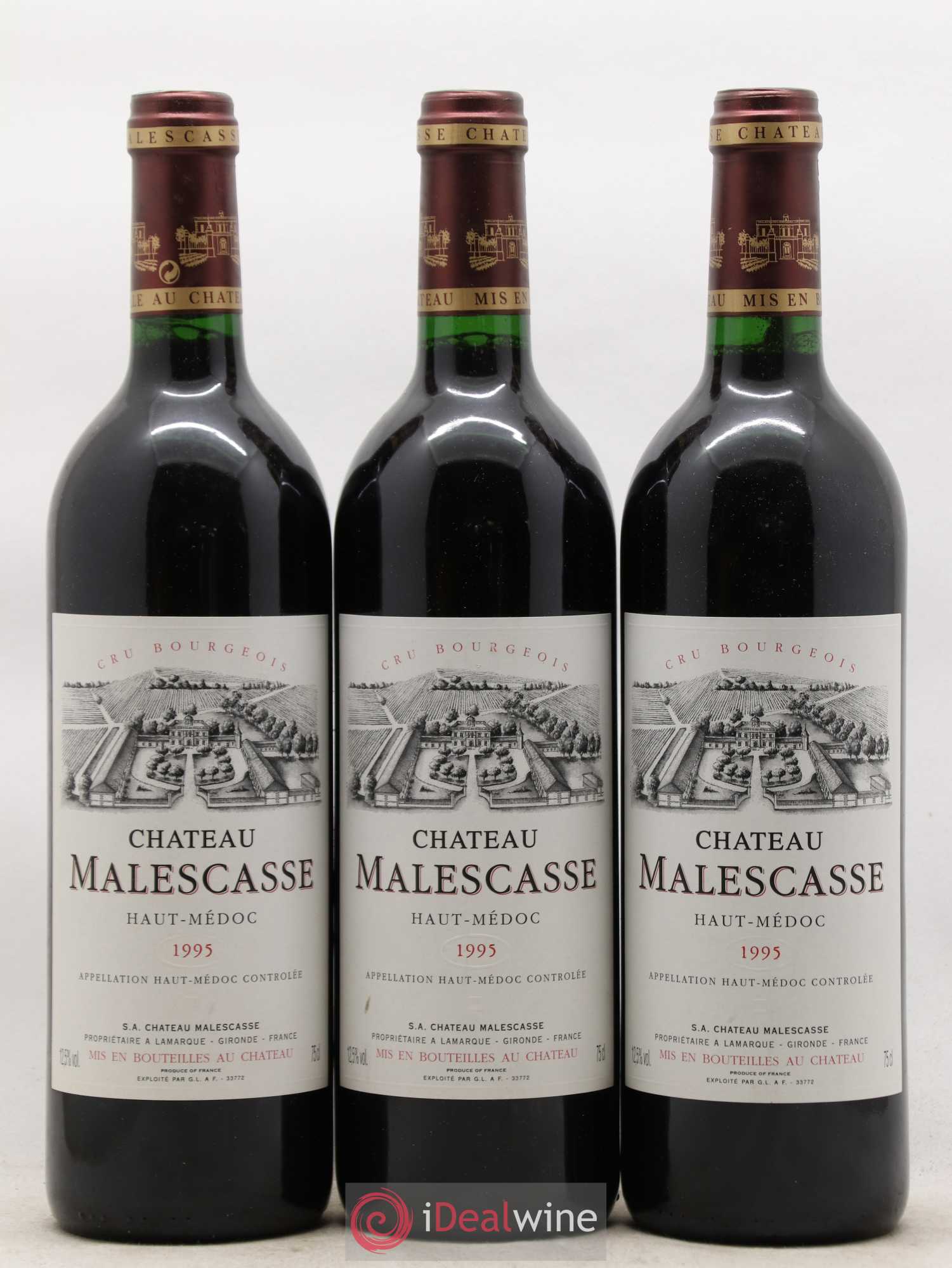 Château Malescasse Cru Bourgeois Exceptionnel (sans prix de réserve) 1995 - Lot de 12 bouteilles - 3