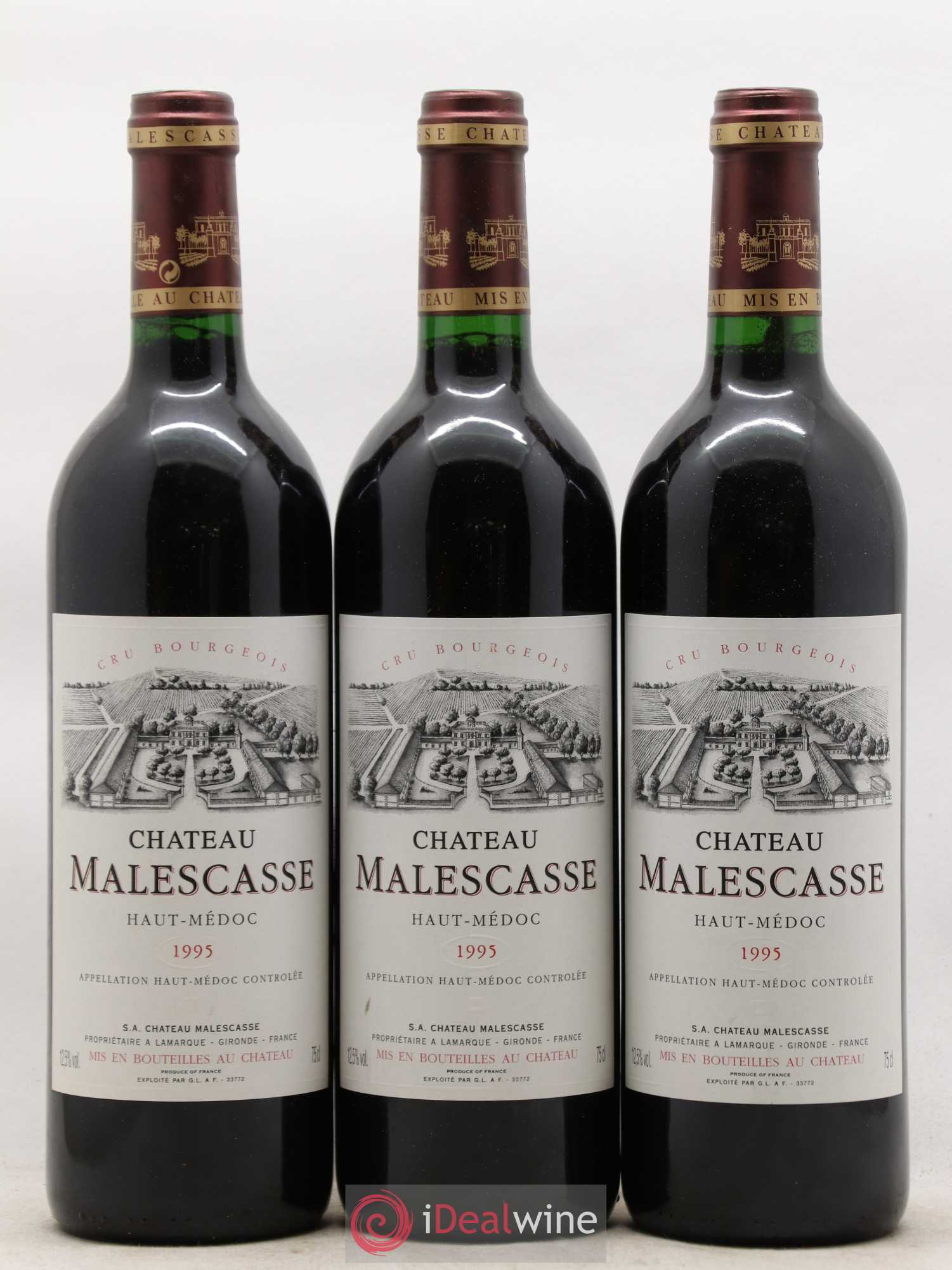 Château Malescasse Cru Bourgeois Exceptionnel (sans prix de réserve) 1995 - Lot de 12 bouteilles - 4
