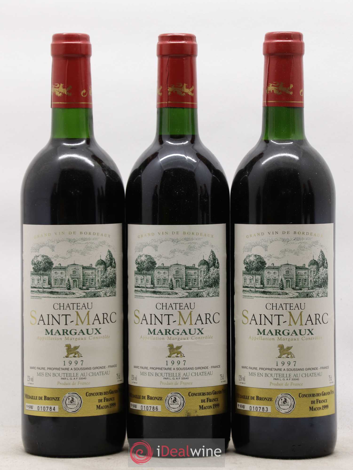 Bordeaux Margaux Château Saint-Marc 1997 - Posten von 6 Flaschen - 1