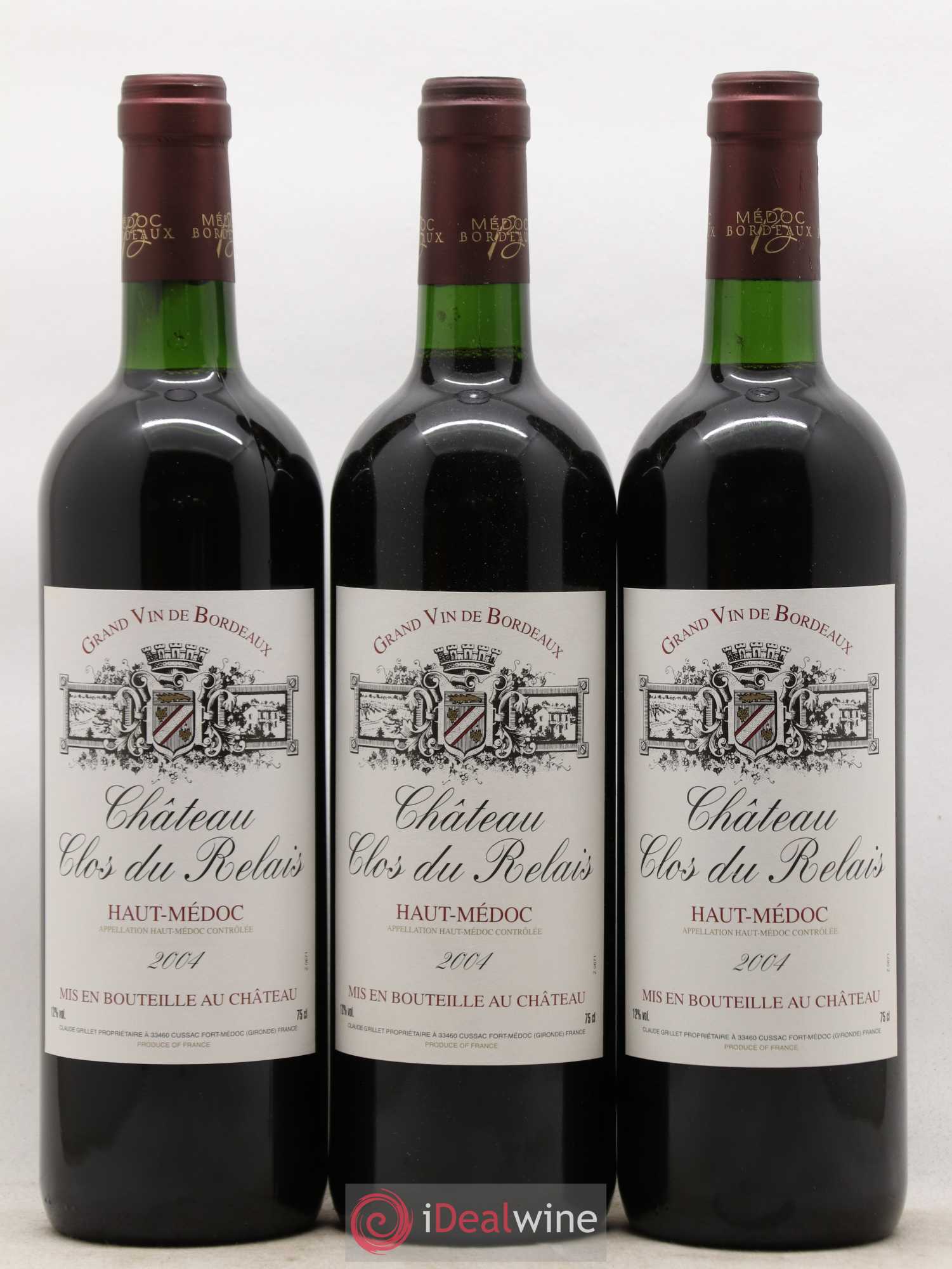 Haut Médoc Clos du Relais (sans prix de réserve) 2004 - Posten von 12 Flaschen - 1