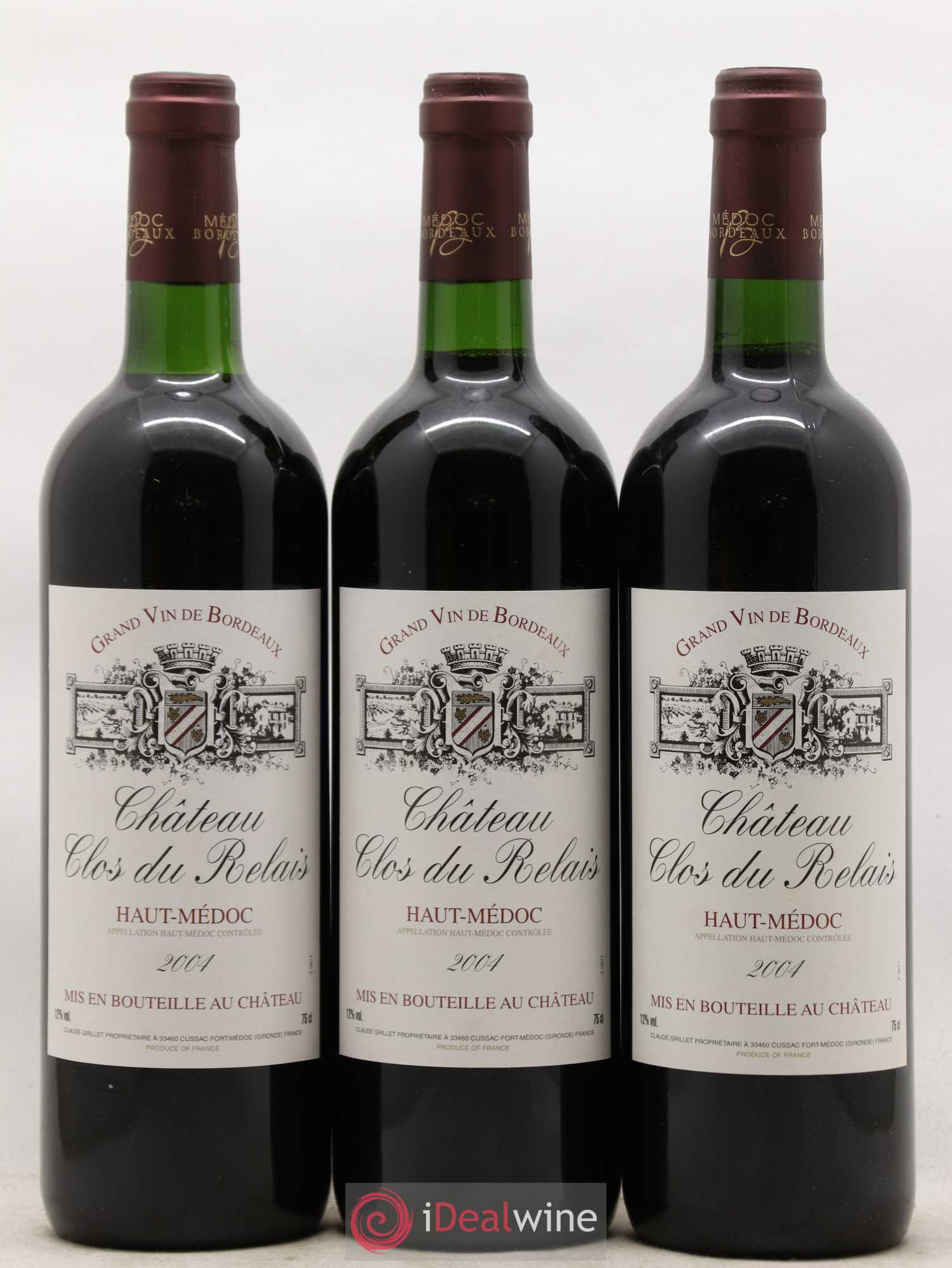 Haut Médoc Clos du Relais (sans prix de réserve) 2004 - Posten von 12 Flaschen - 2