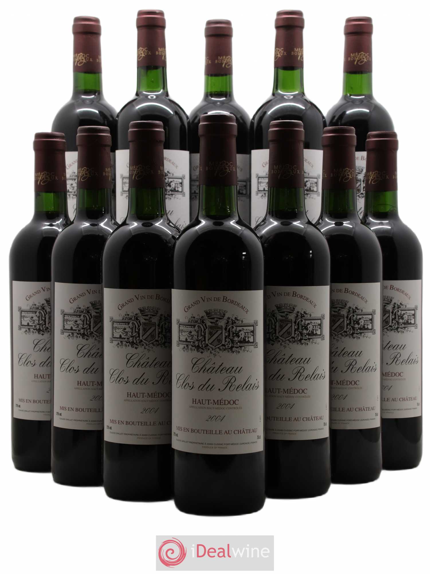 Haut Médoc Clos du Relais (sans prix de réserve) 2004 - Posten von 12 Flaschen - 0