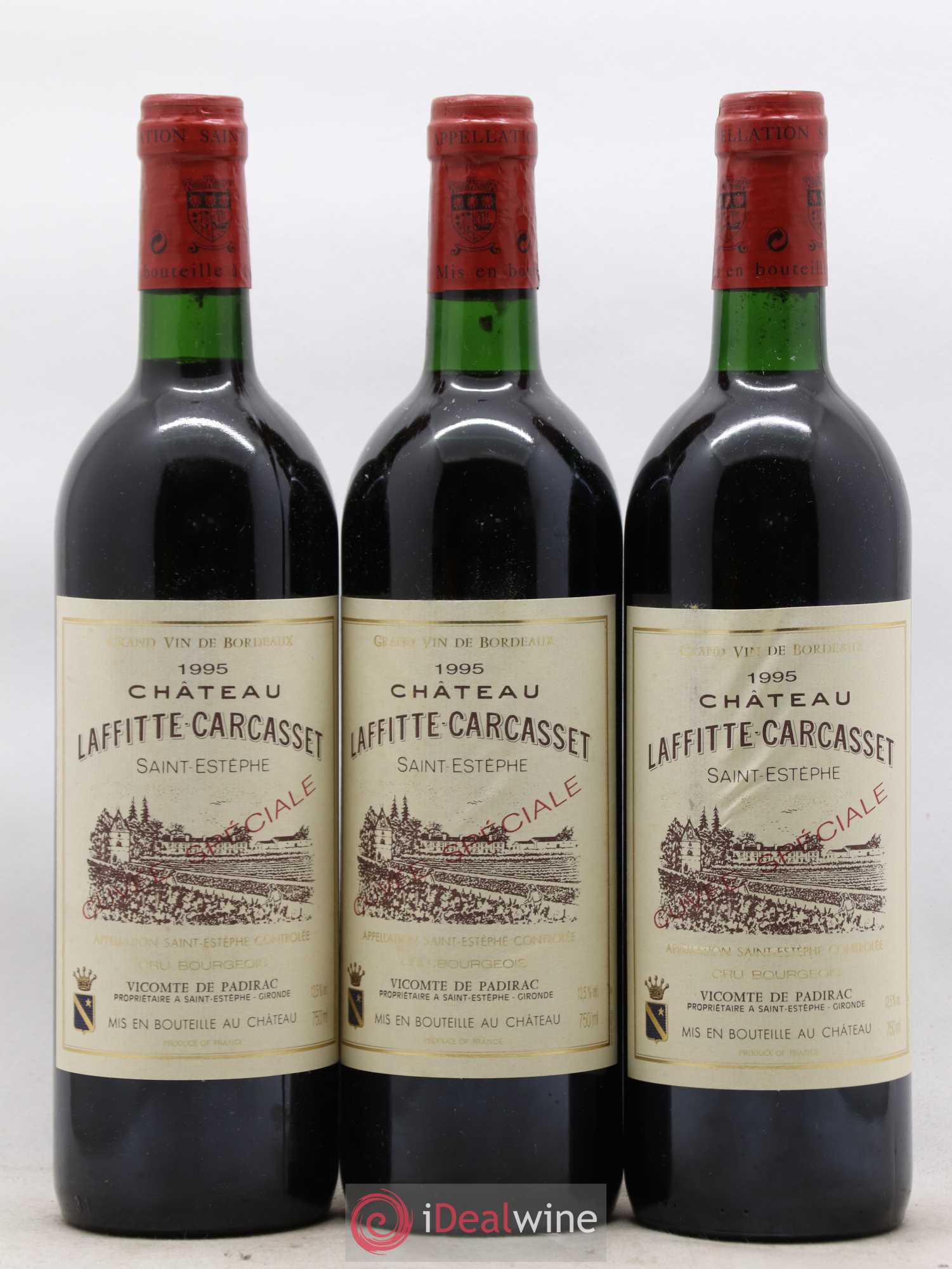Château Laffitte Carcasset Cru Bourgeois Cuvée spéciale (sans prix de réserve) 1995 - Posten von 6 Flaschen - 2