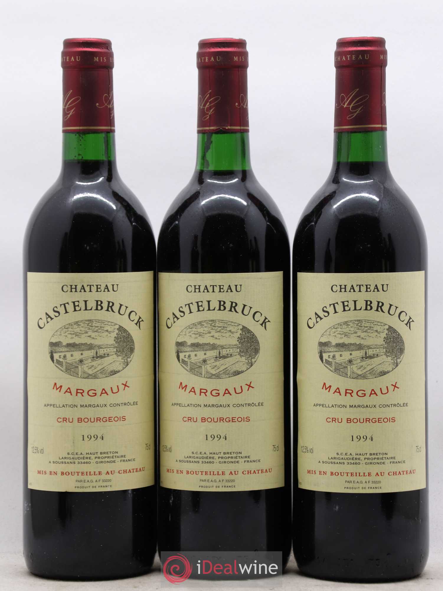 Bordeaux Margaux Château Castelbruck 1994 - Posten von 6 Flaschen - 1