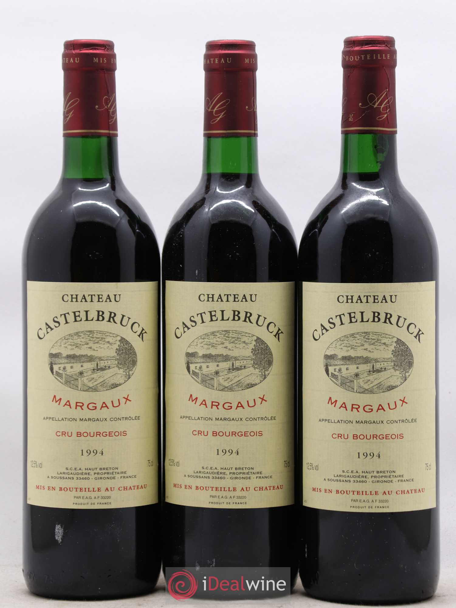 Bordeaux Margaux Château Castelbruck 1994 - Posten von 6 Flaschen - 2