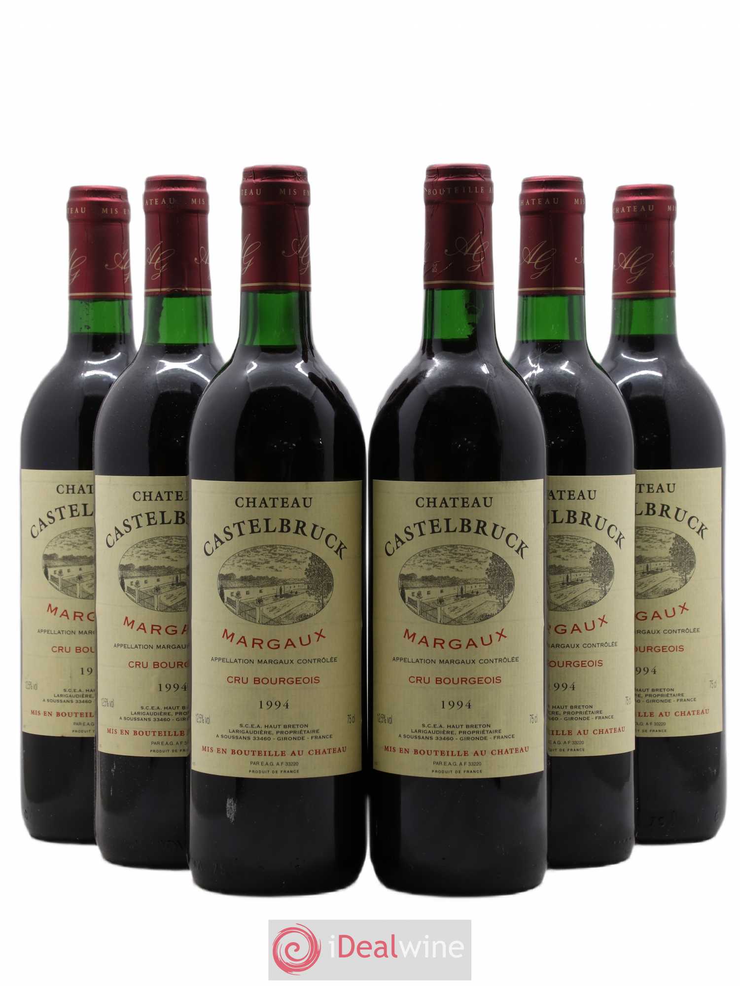 Bordeaux Margaux Château Castelbruck 1994 - Posten von 6 Flaschen - 0