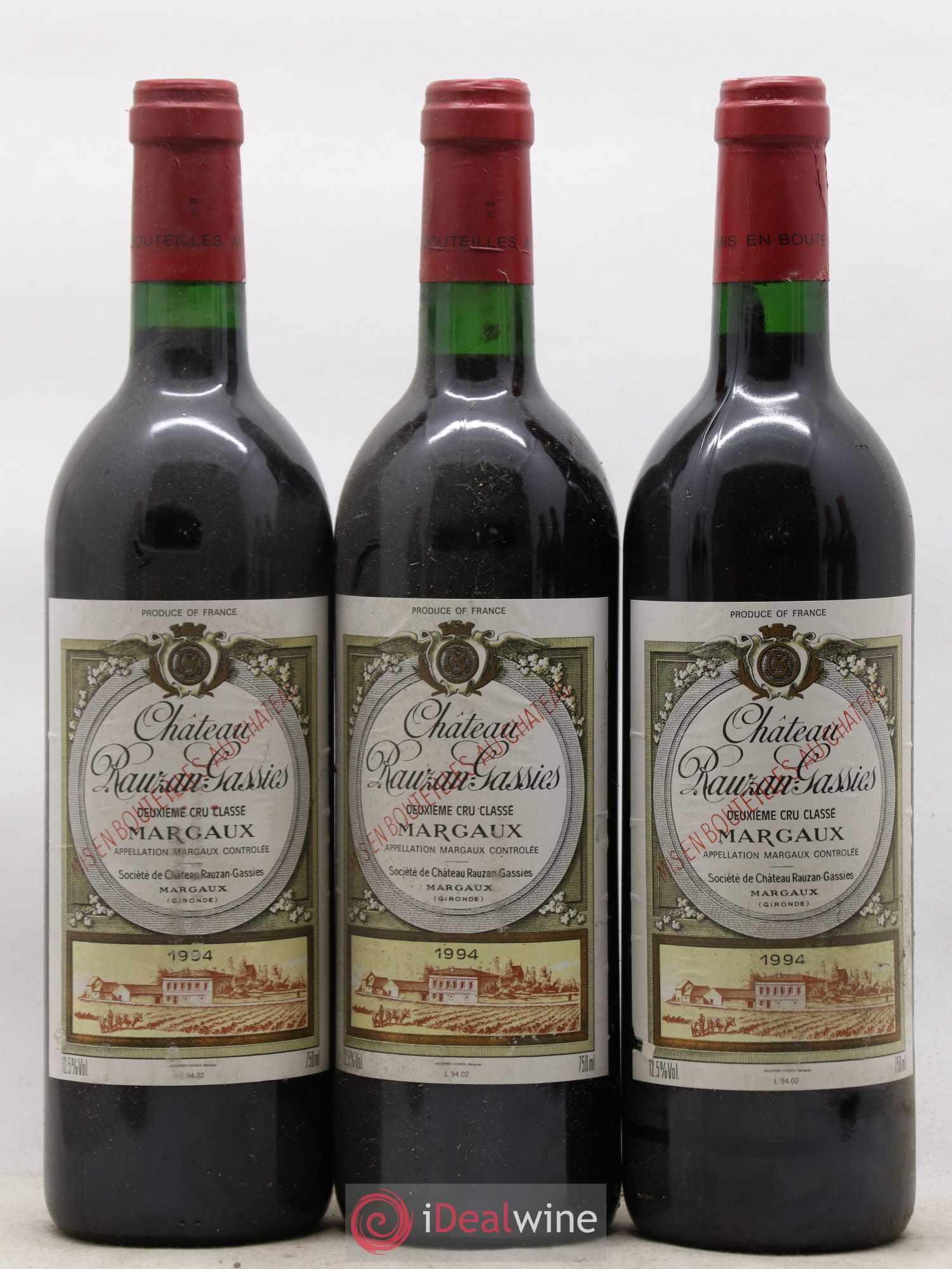 Château Rauzan-Gassies 2ème Grand Cru Classé 1994 - Lot de 6 bouteilles - 1