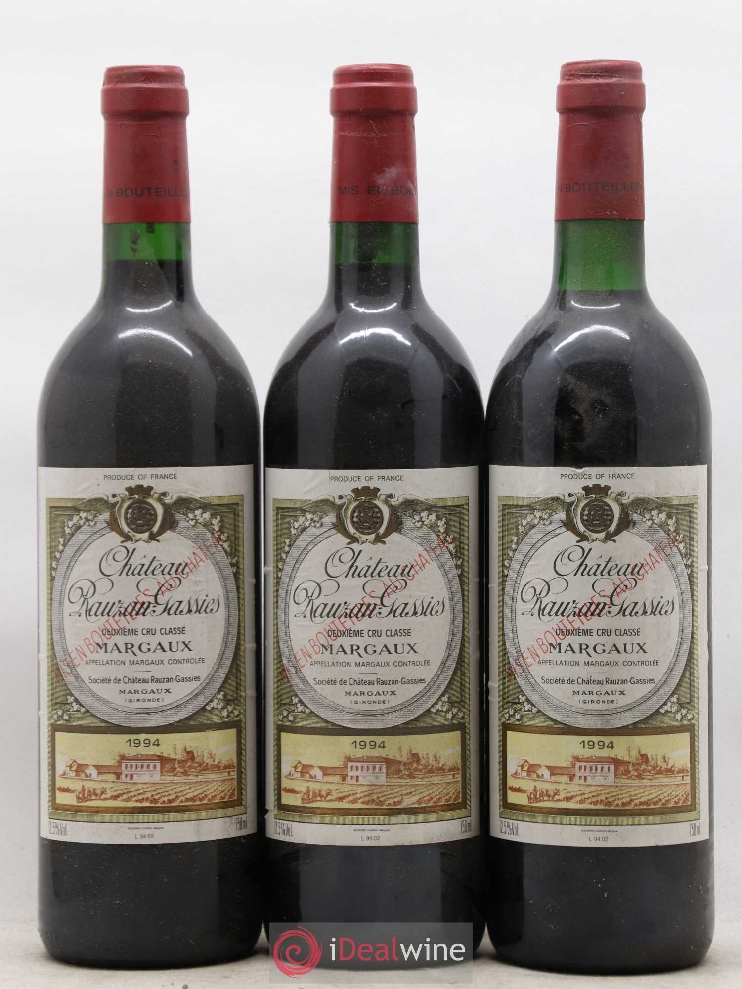 Château Rauzan-Gassies 2ème Grand Cru Classé 1994 - Lot de 6 bouteilles - 2