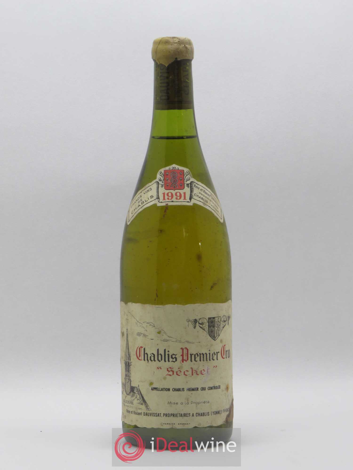 Chablis 1er Cru Séchet Vincent Dauvissat (Domaine) 1991 - Lot de 1 bouteille - 0