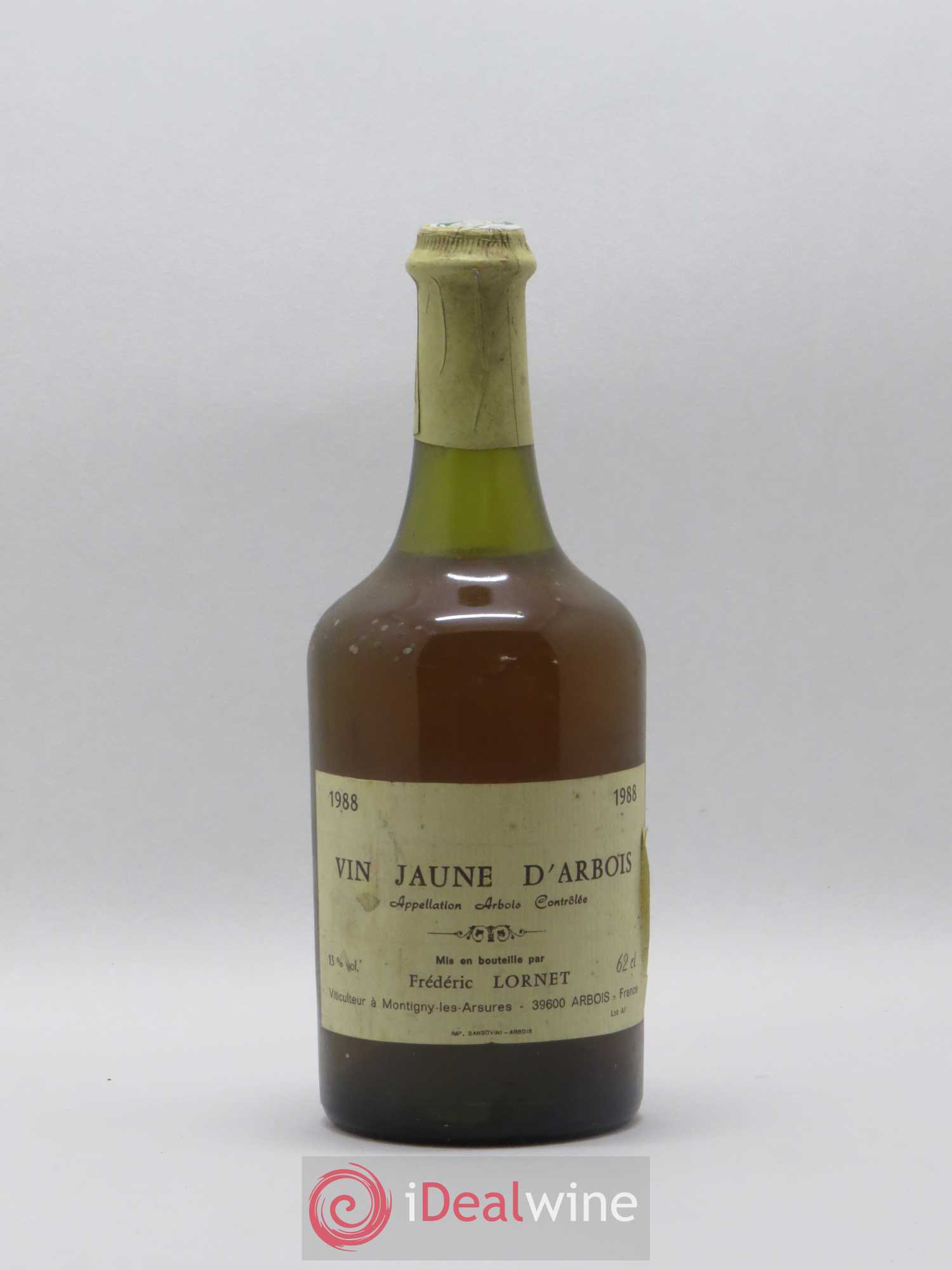 Arbois Vin Jaune Lornay 1988 - Lot de 1 bouteille - 0