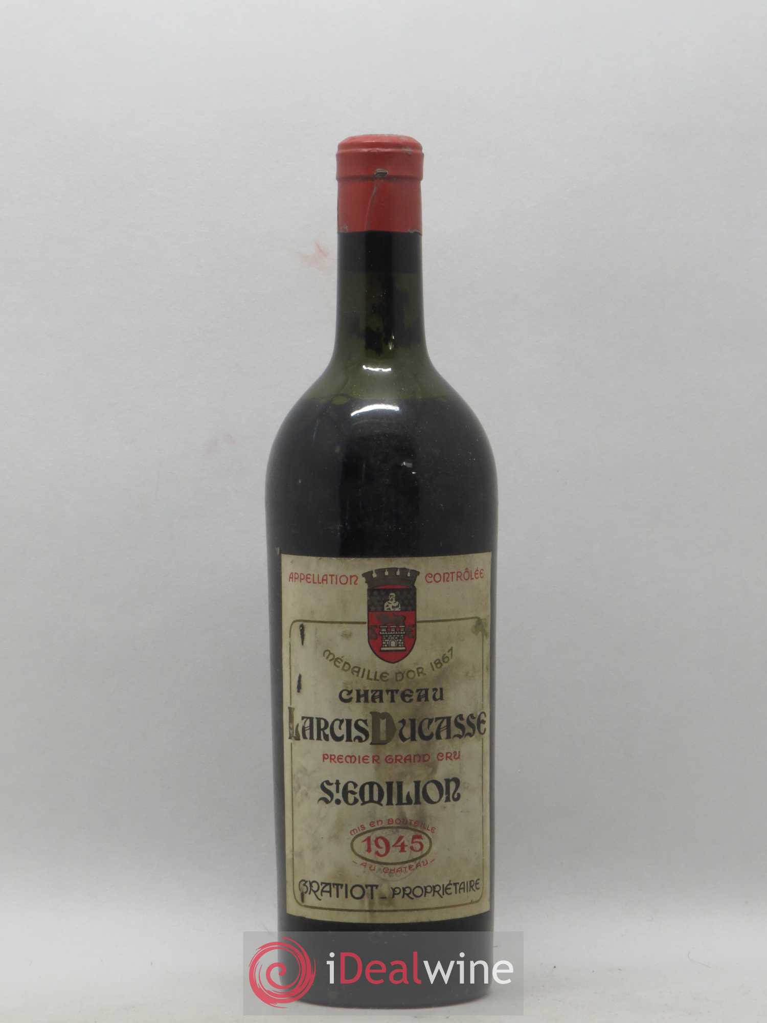 Château Larcis Ducasse 1er Grand Cru Classé B 1945 - Lot de 1 bouteille - 0