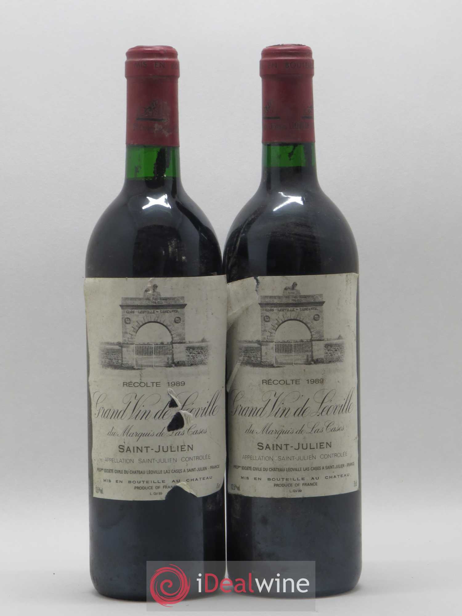 Château Léoville Las Cases 2ème Grand Cru Classé 1989 - Lot de 2 bouteilles - 0