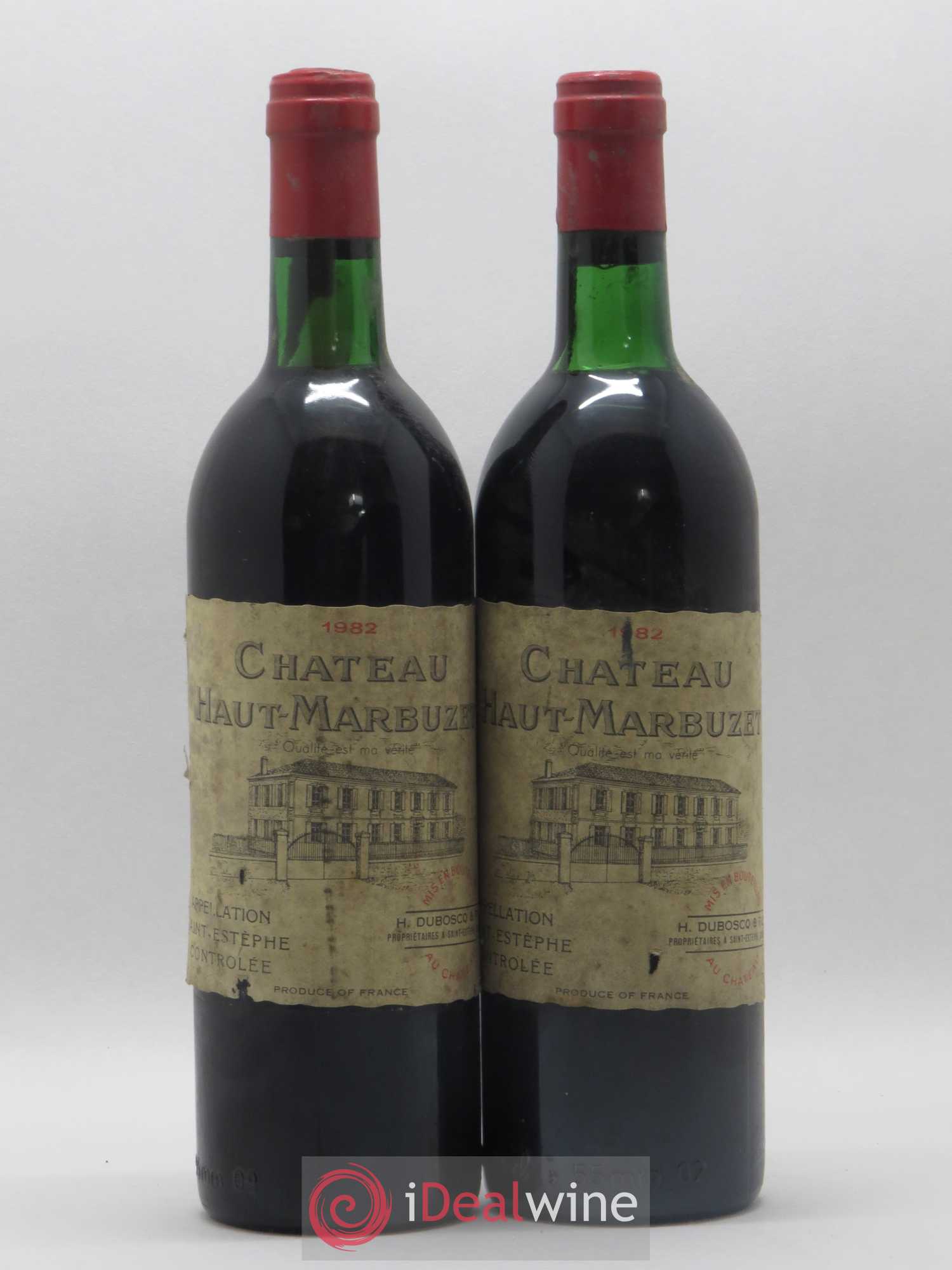 Château Haut Marbuzet 1982 - Lot de 2 bouteilles - 0
