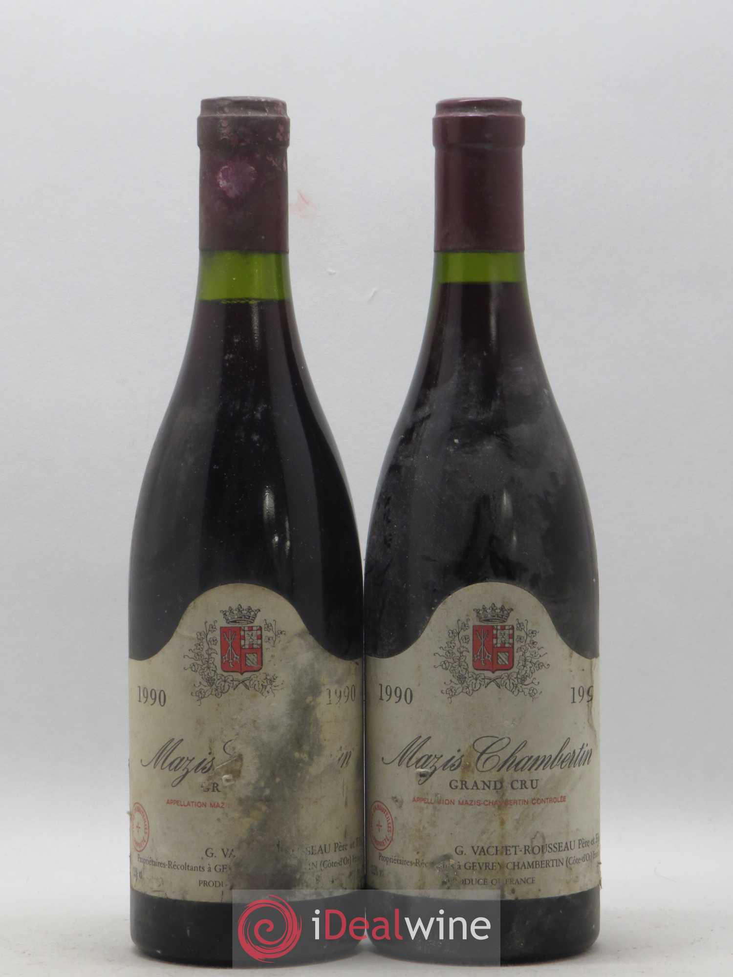 Mazis-Chambertin Grand Cru Vachet Rousseau 1990 - Lot de 2 bouteilles - 0