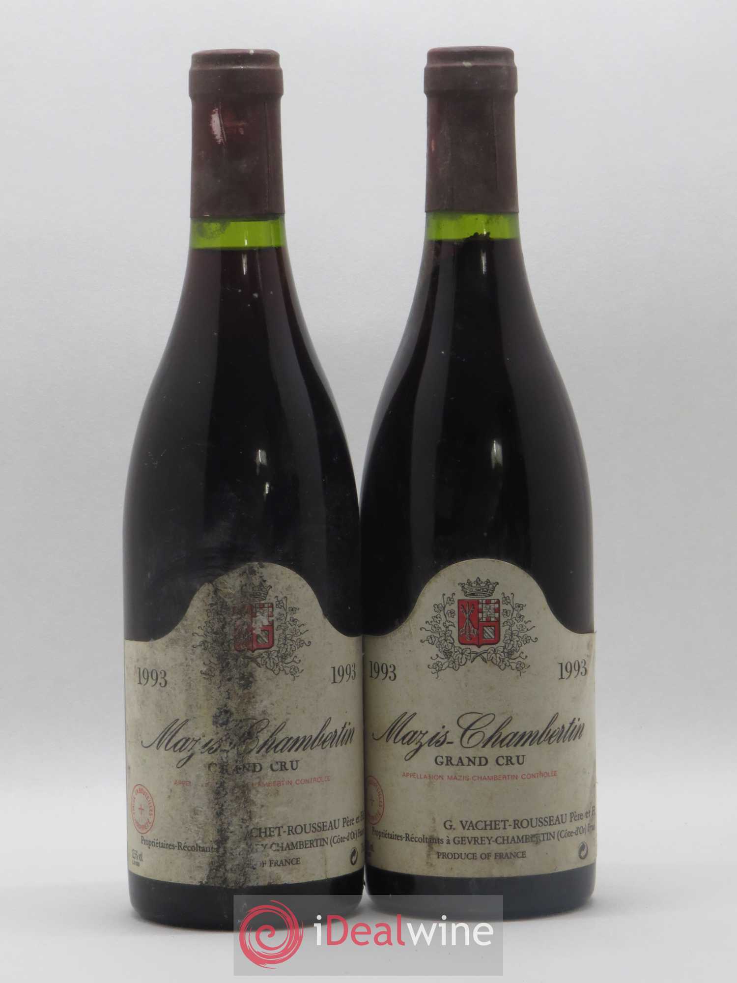 Mazis-Chambertin Grand Cru Vachet Rousseau 1993 - Lot de 2 bouteilles - 0