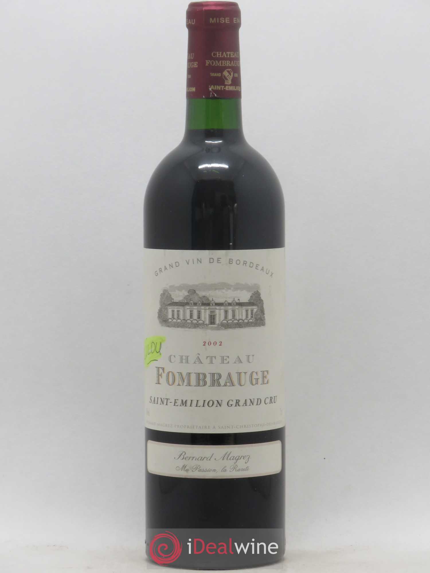Château Fombrauge Grand Cru Classé 2002 - Lot de 1 bouteille - 0