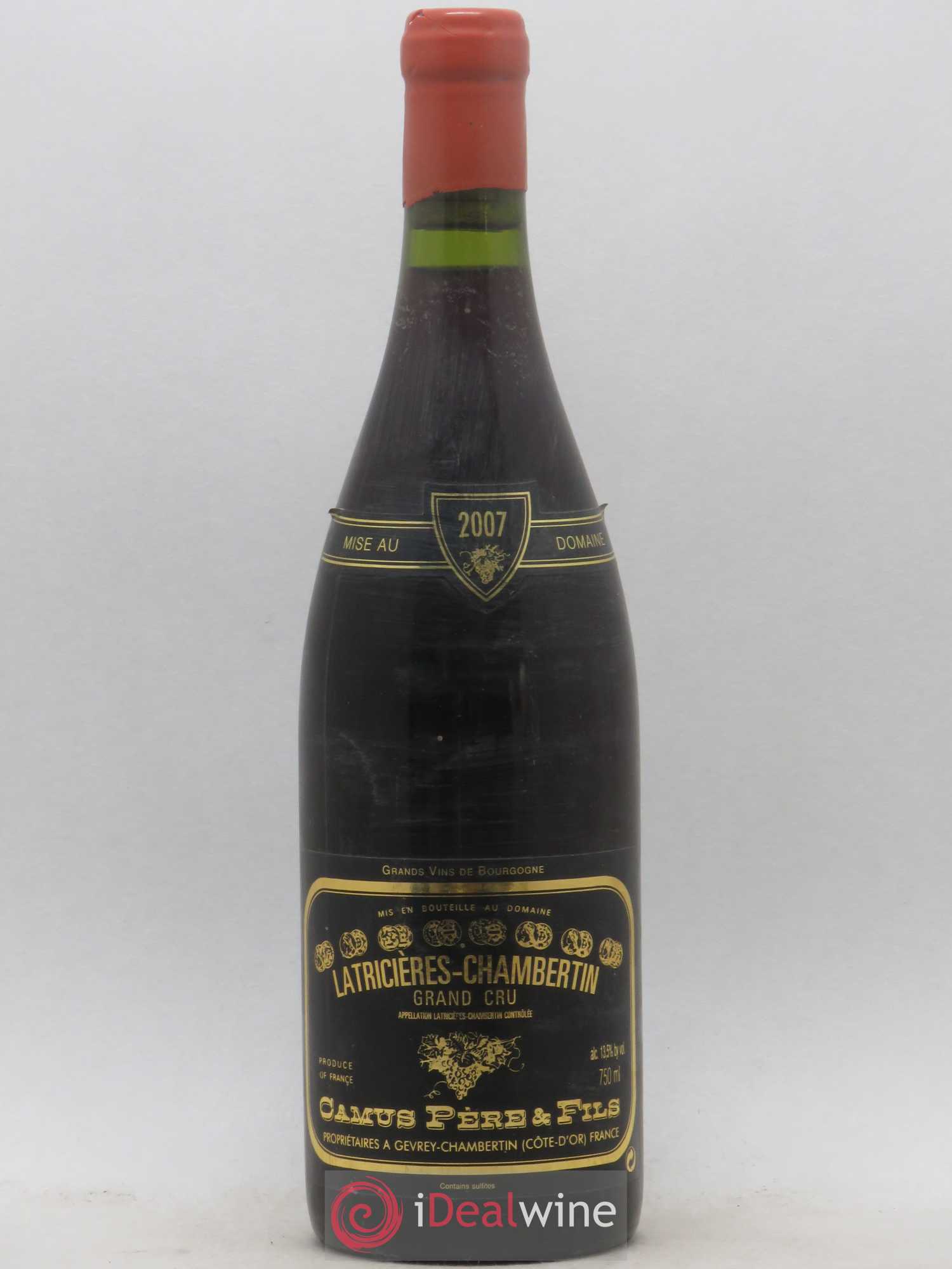 Latricières-Chambertin Grand Cru Camus Père et Fils (Domaine) 2007 - Lot de 1 bouteille - 0