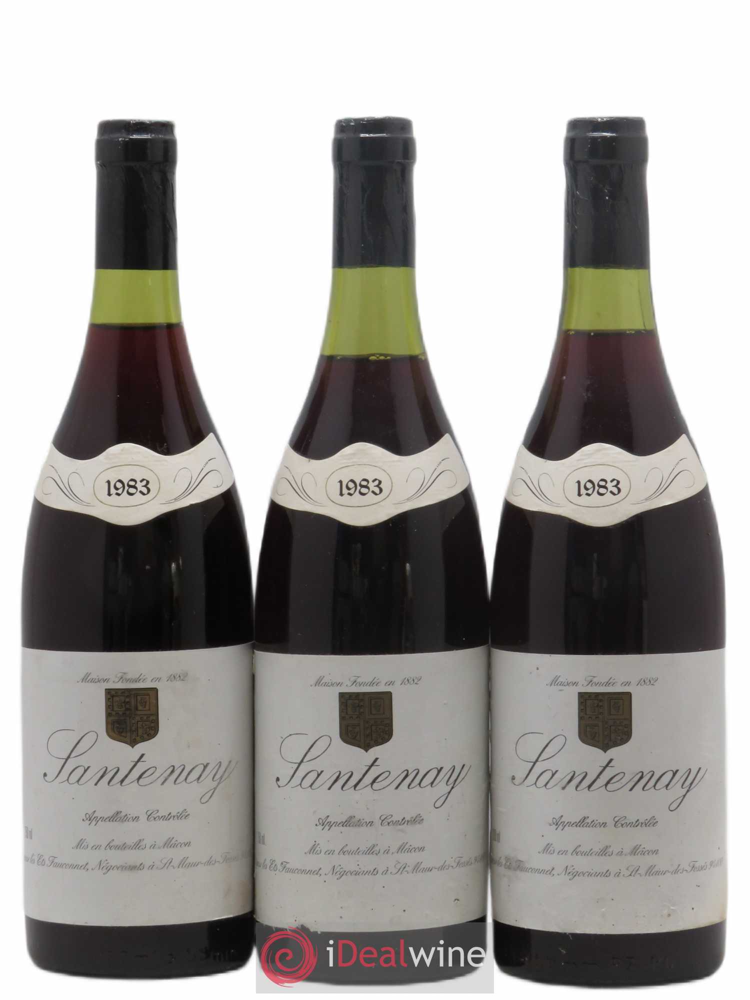 Santenay Fauconnet Négociant 1983 - Posten von 3 Flaschen - 0
