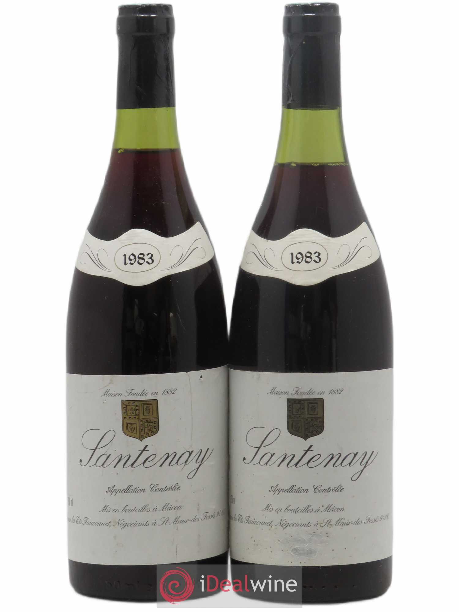 Santenay Fauconnet Négociant 1983 - Lot de 2 bouteilles - 0