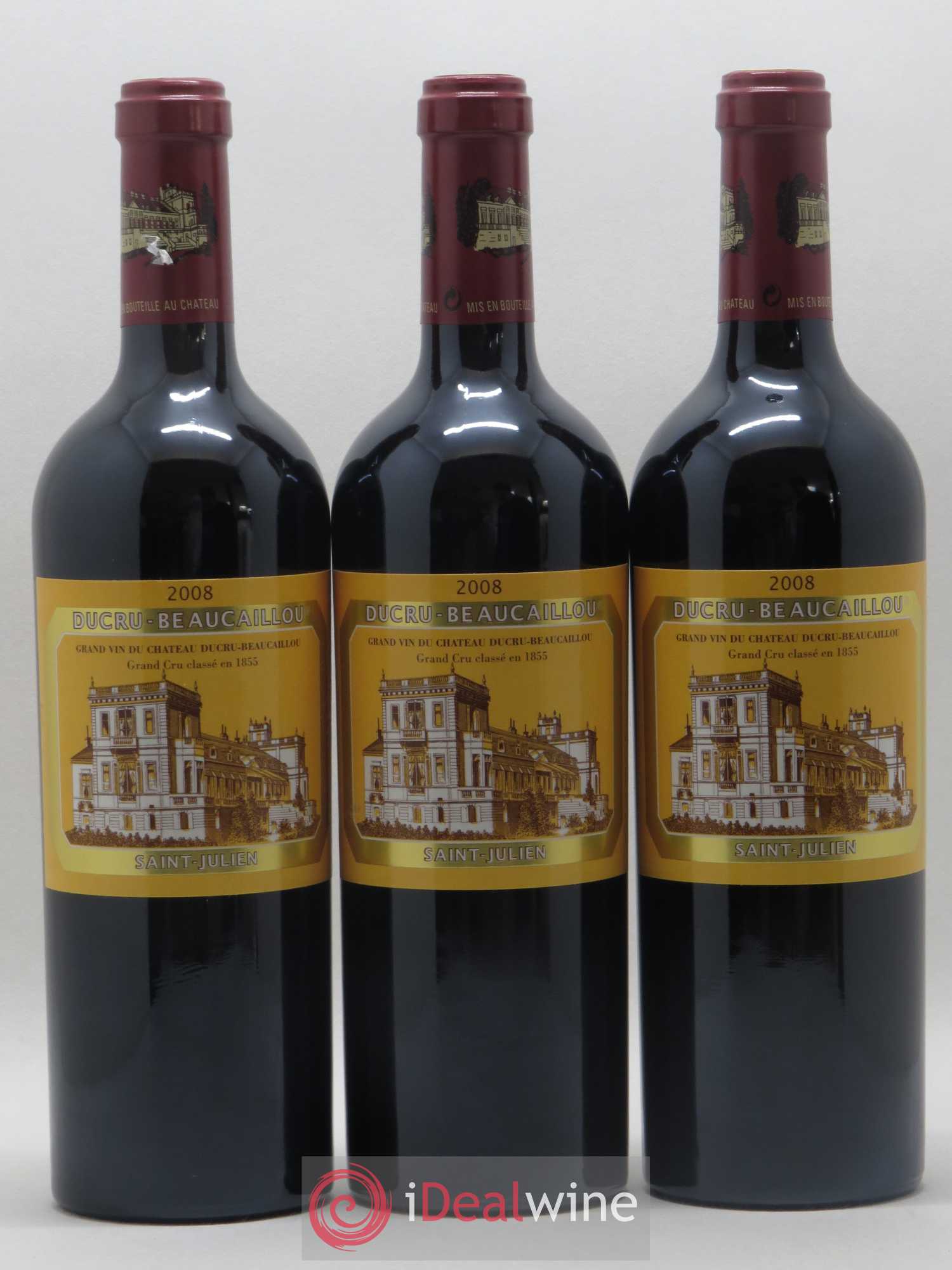 Château Ducru Beaucaillou 2ème Grand Cru Classé 2008 - Lot de 3 bouteilles - 0