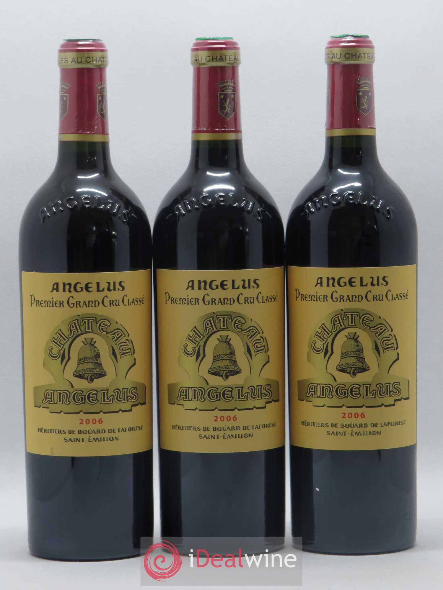 Château Angélus 1er Grand Cru Classé A 2006 - Lot de 3 bouteilles - 0