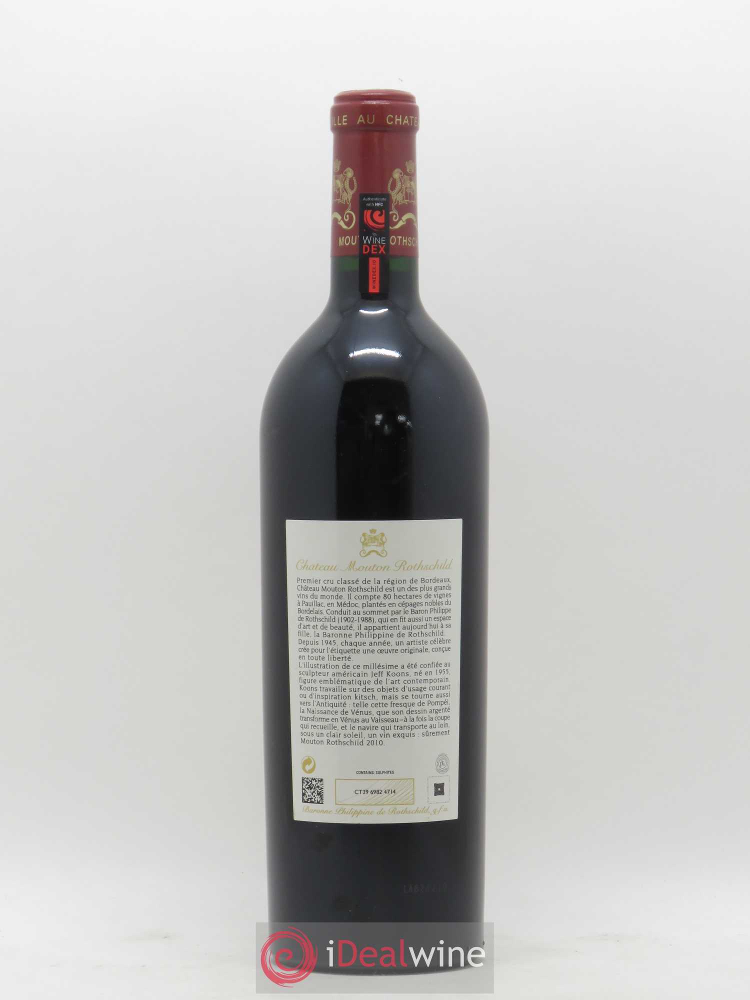 Château Mouton Rothschild 1er Grand Cru Classé 2010 - Lot de 1 bouteille - 1