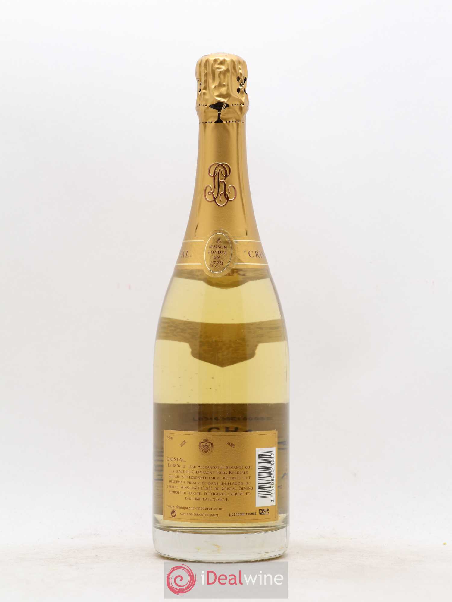 Cristal Louis Roederer 2002 - Lot de 1 bouteille - 1