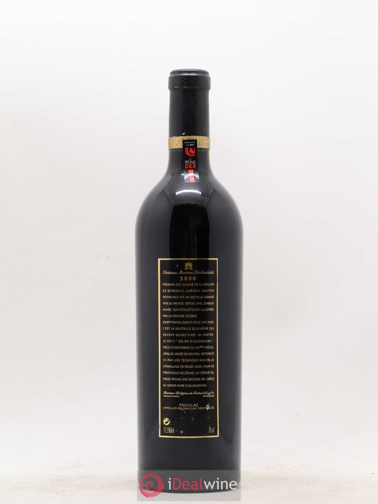 Château Mouton Rothschild 1er Grand Cru Classé 2000 - Lot de 1 bouteille - 1