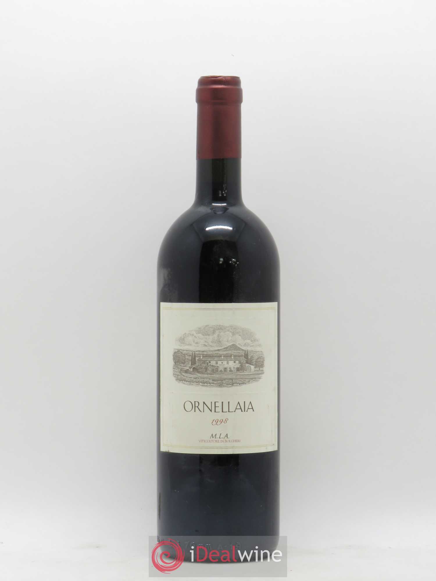 Bolgheri DOC Superiore Ornellaia Tenuta Dell'Ornellaia - Frescobaldi 1998 - Lot de 1 bouteille - 0