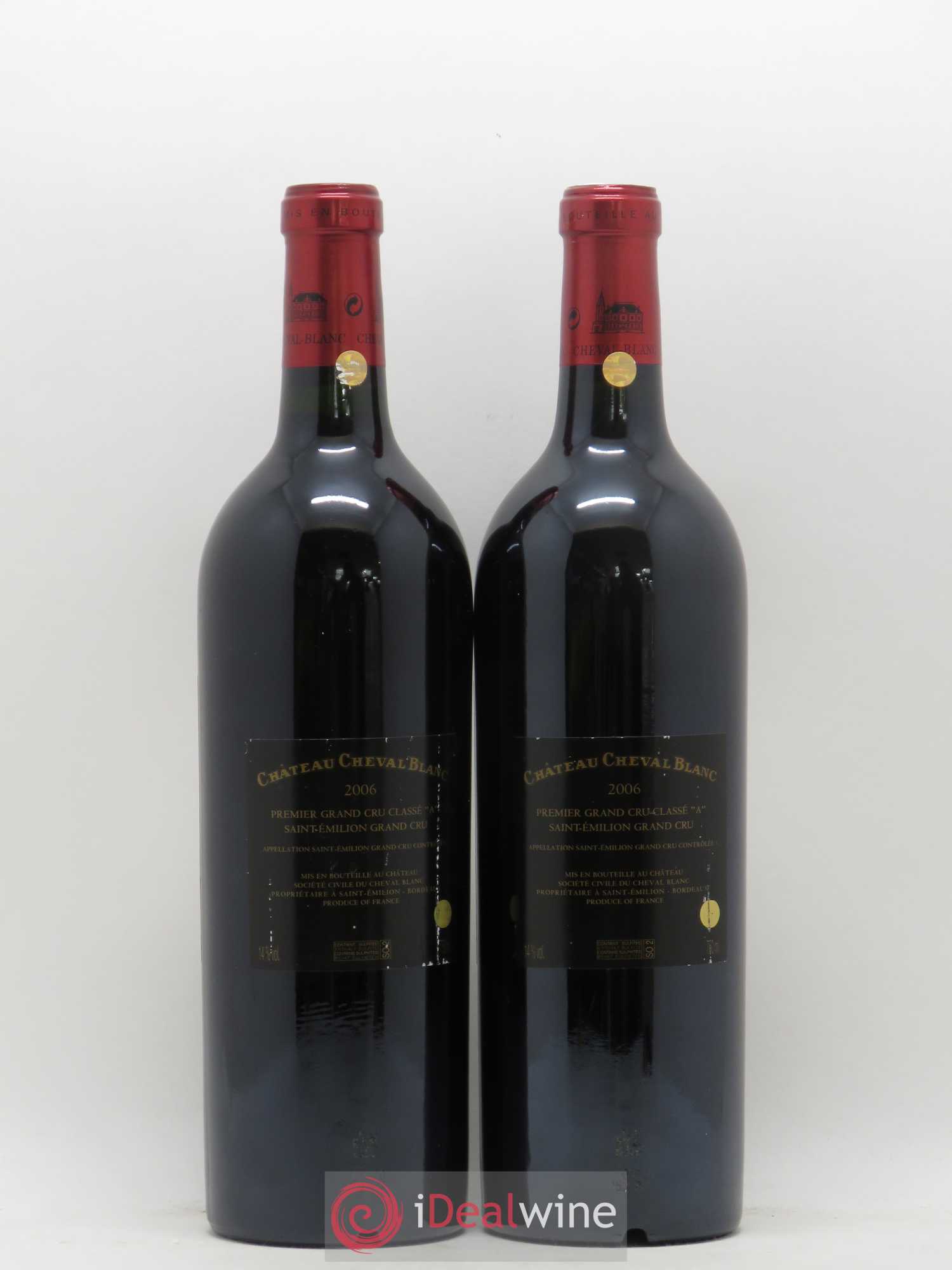 Château Cheval Blanc 1er Grand Cru Classé A 2006 - Lot de 2 bouteilles - 1