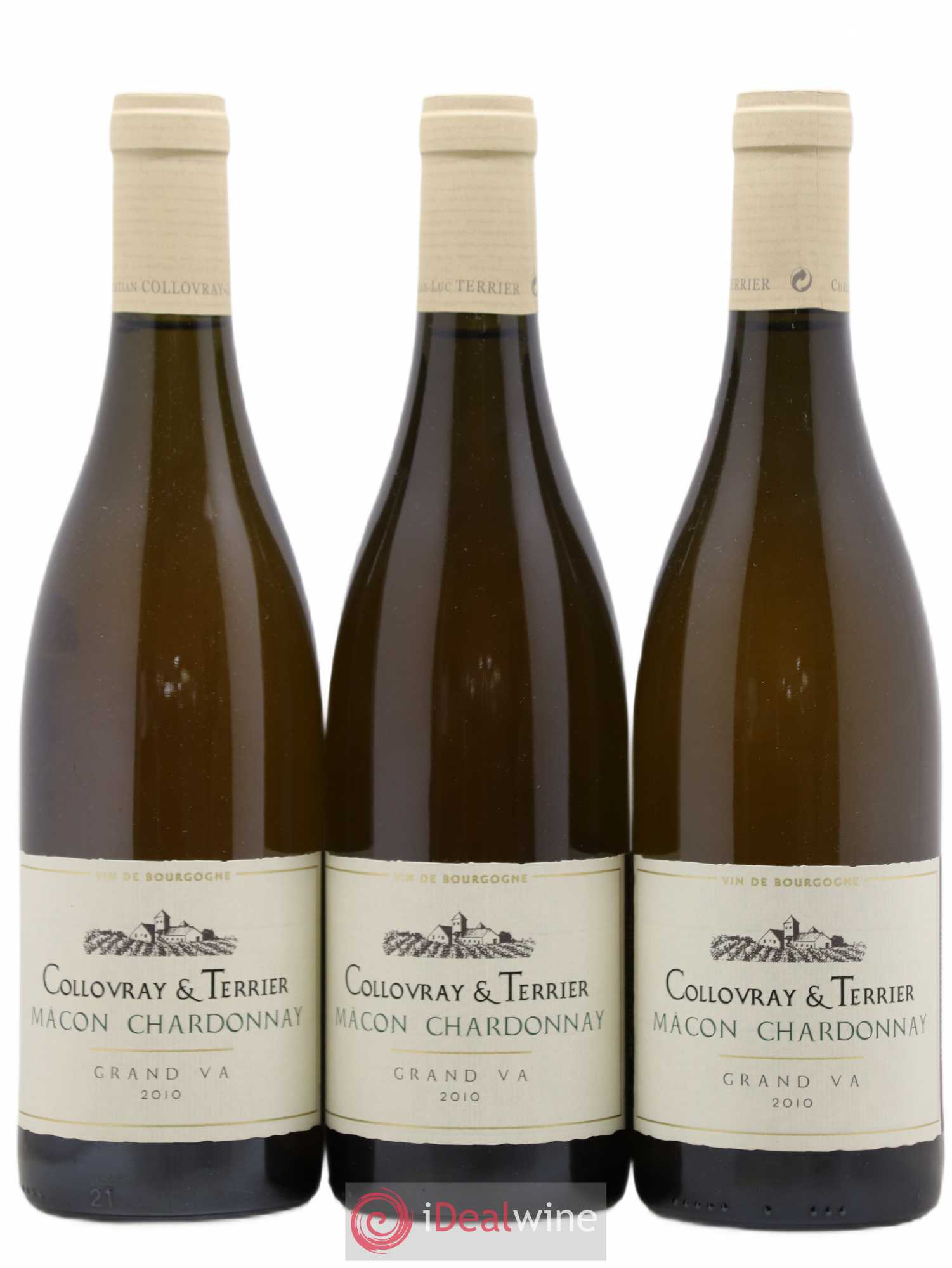 Mâcon Grand Va Domaine des Deux Roches Collovray Et Terrier 2010 - Posten von 3 Flaschen - 0