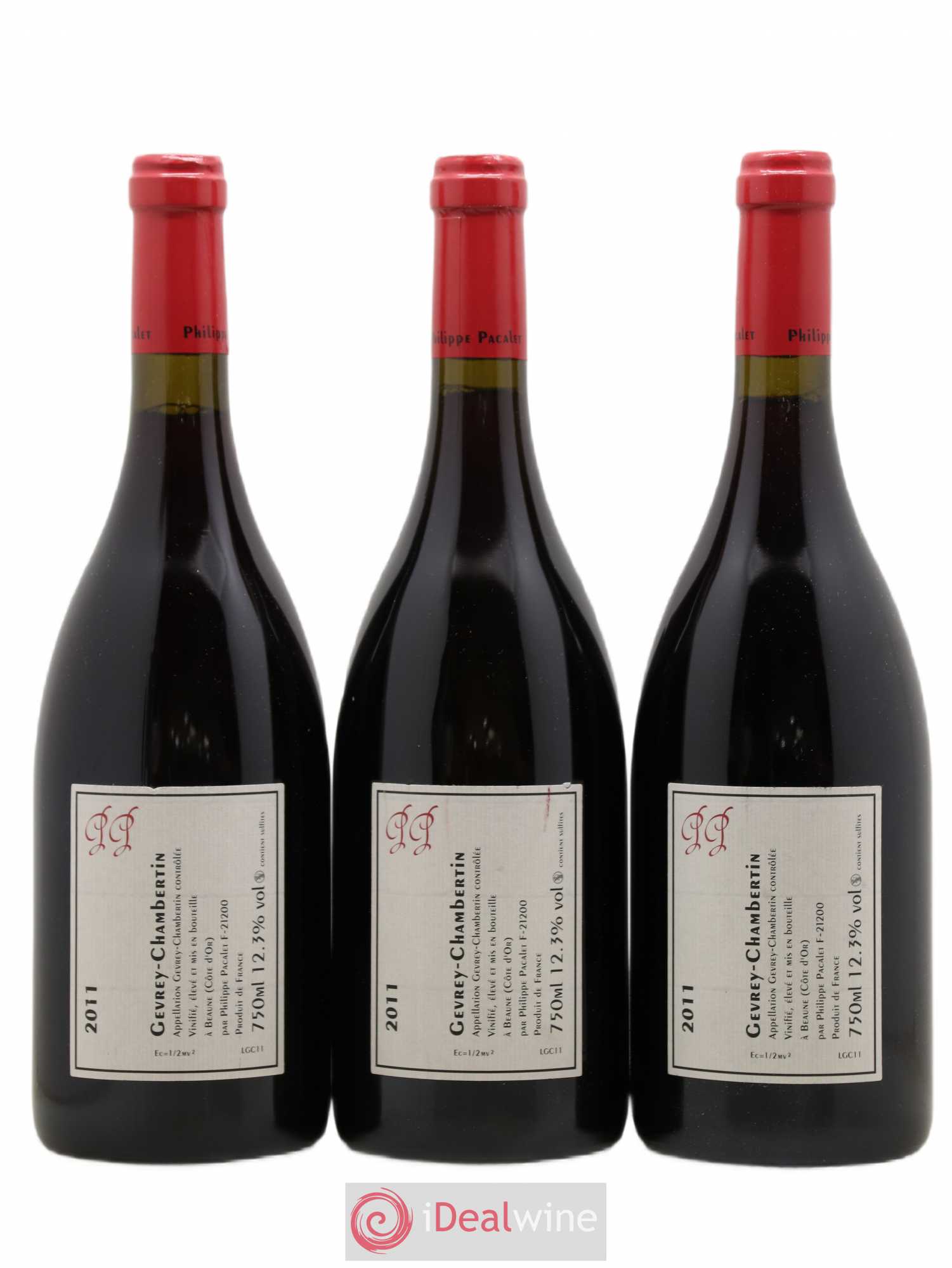 Gevrey-Chambertin Philippe Pacalet 2011 - Lot de 3 bouteilles - 1