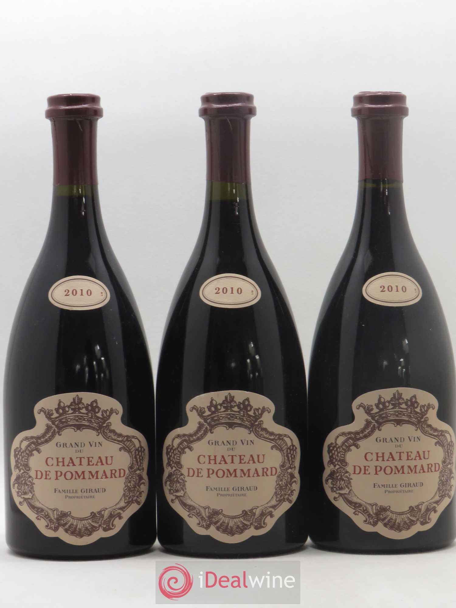 Pommard Château de Pommard 2010 - Lot de 3 bouteilles - 0