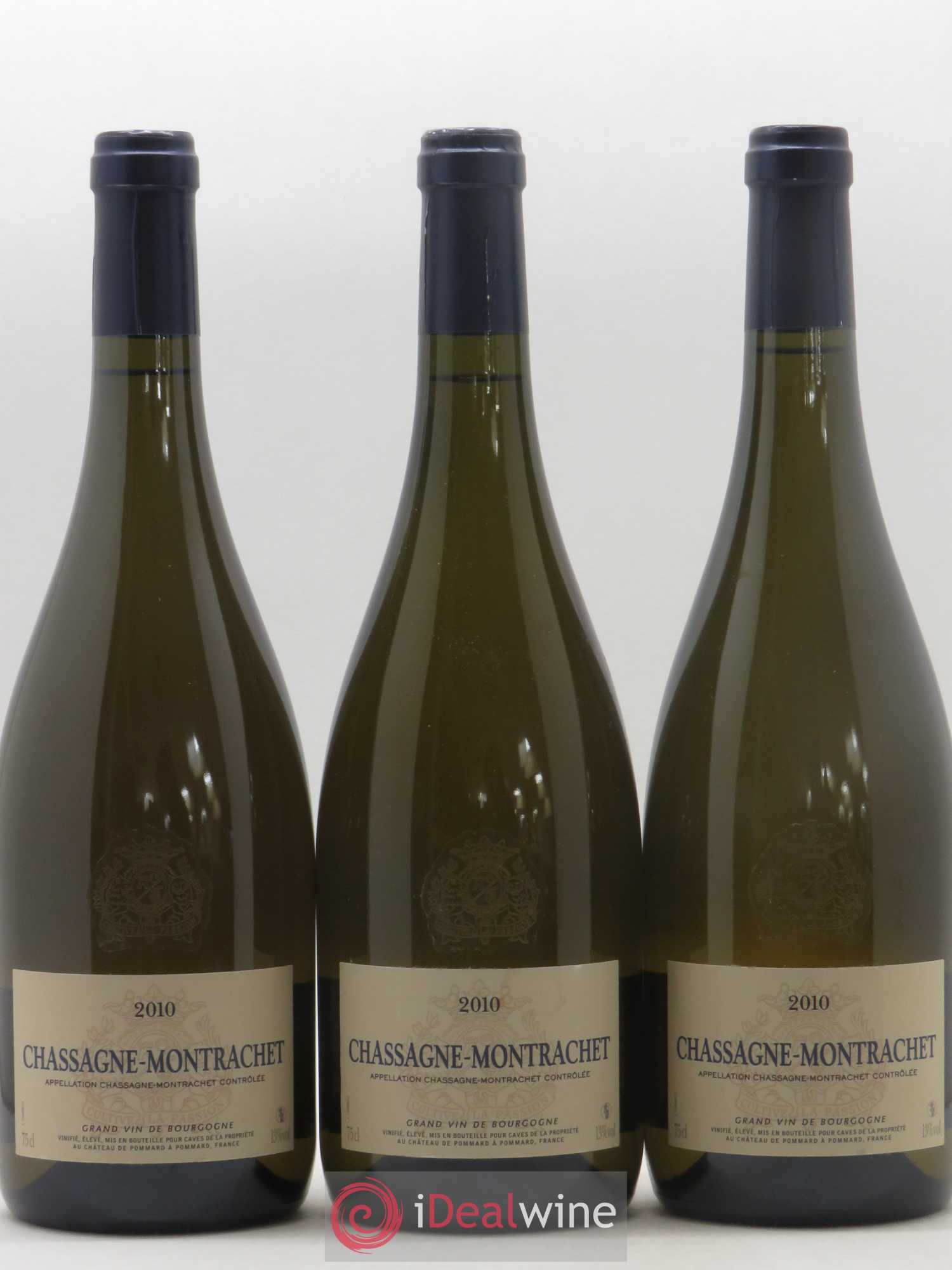 Chassagne-Montrachet Château de Pommard 2010 - Posten von 3 Flaschen - 0