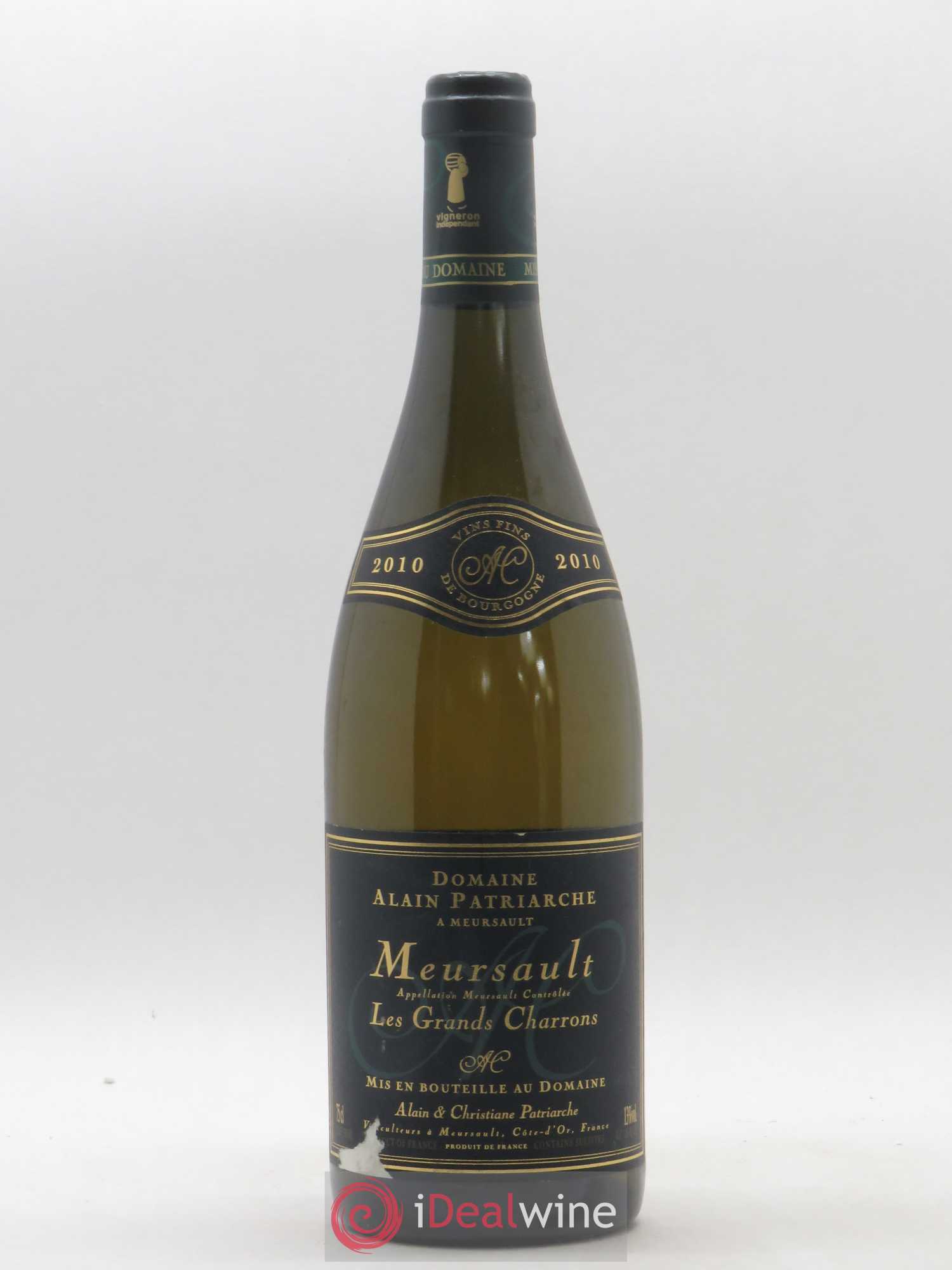 Meursault Grands Charrons Domaine Patriarche 2010 - Posten von 1 Flasche - 0