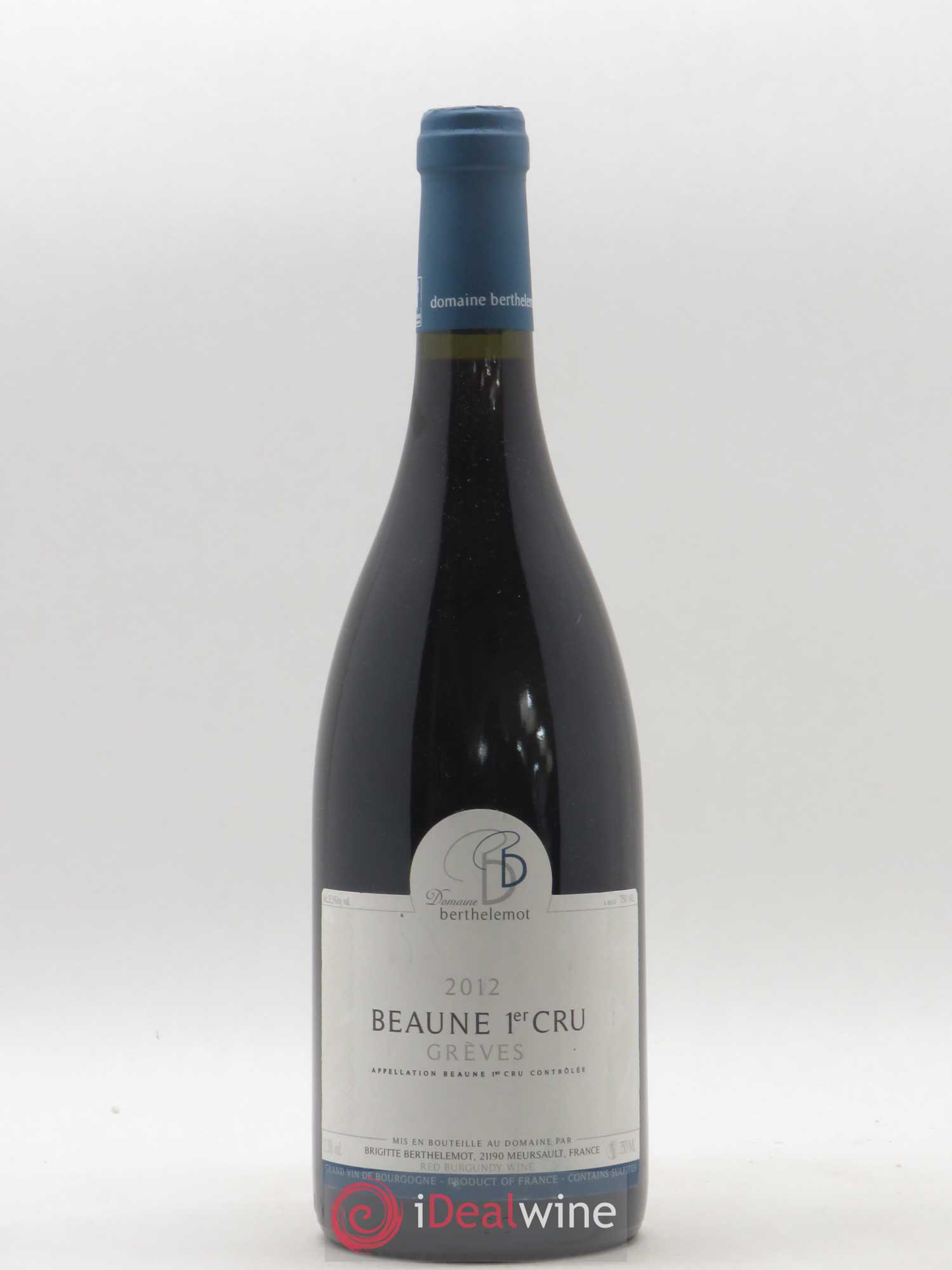 Beaune 1er Cru Grèves Berthelemot 2012 - Lot de 1 bouteille - 0
