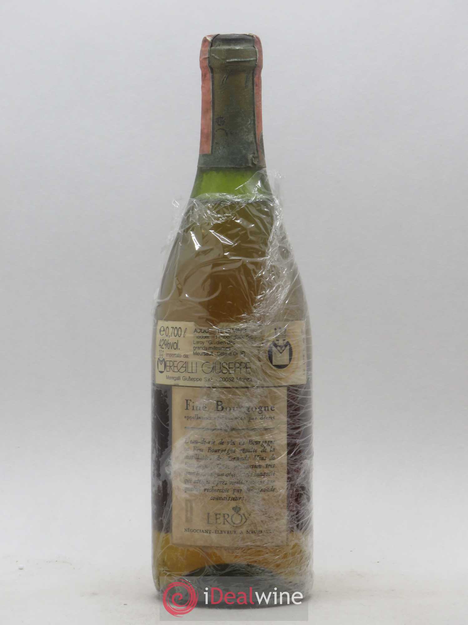 Marc de Bourgogne Fine du Centenaire Leroy 70 Cl - Lot de 1 bouteille - 1